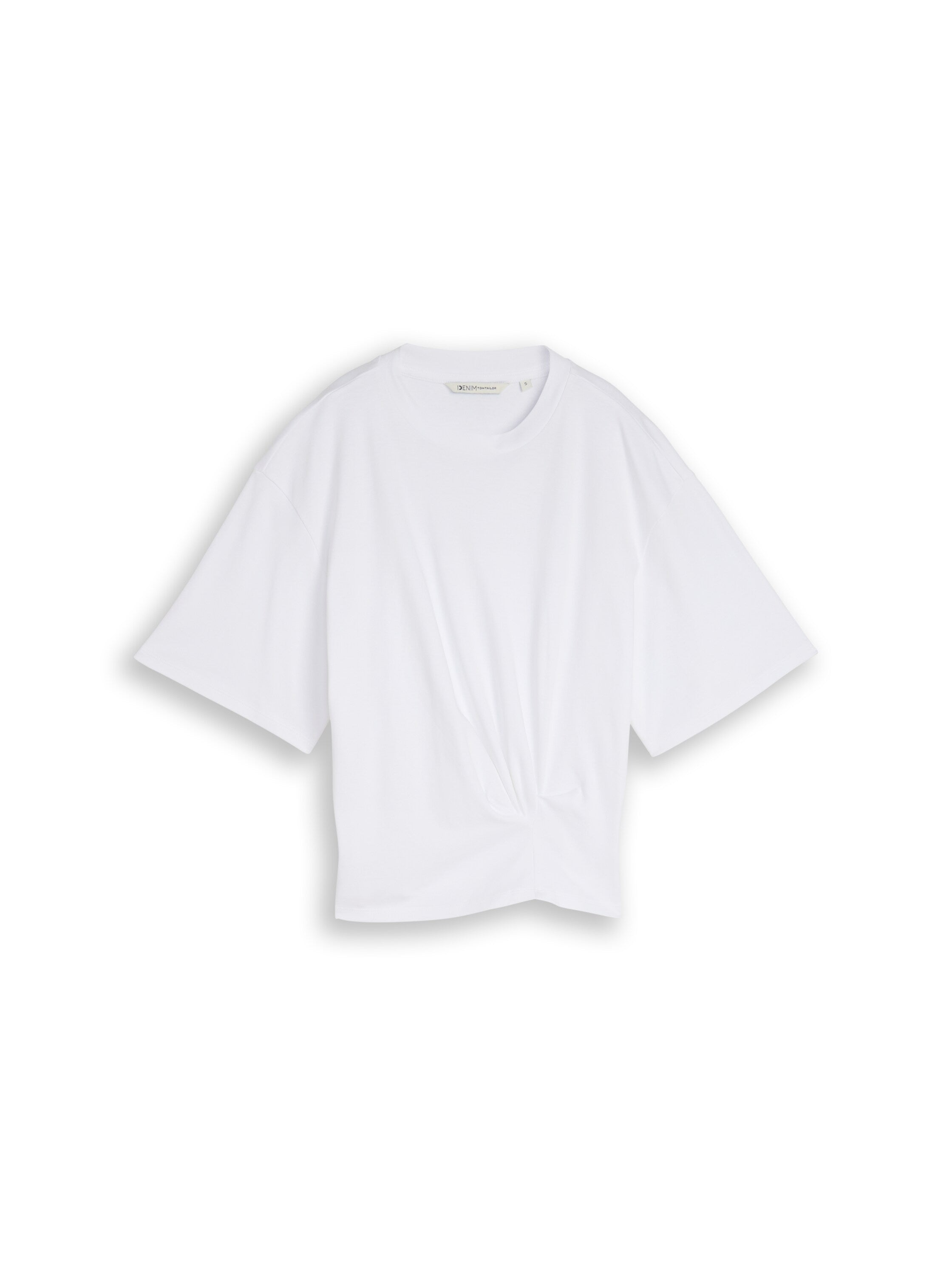 Tom Tailor White T-shirt With Knot Detail