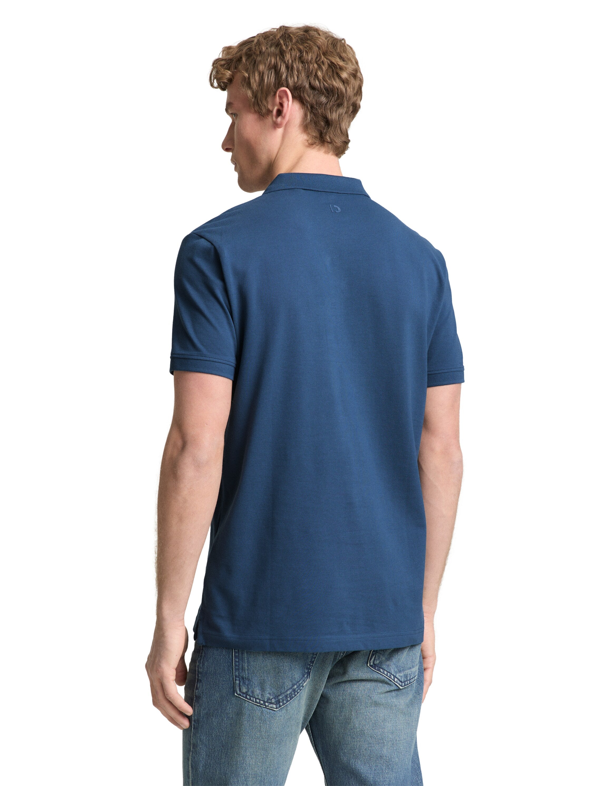 Tom Tailor Blue Cotton Piqué Polo Shirt