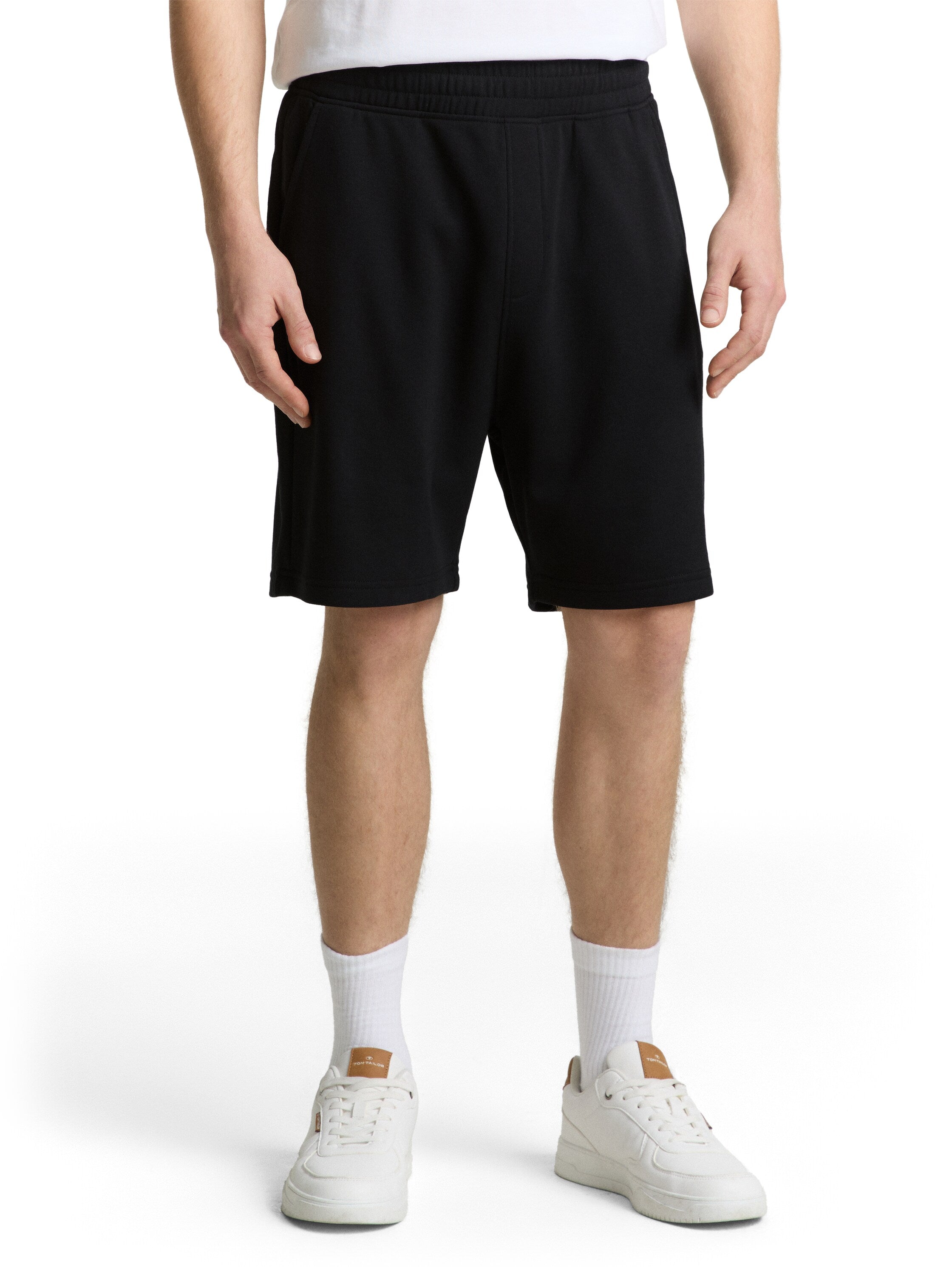Tom Tailor Black Relaxed Sweat Shorts
