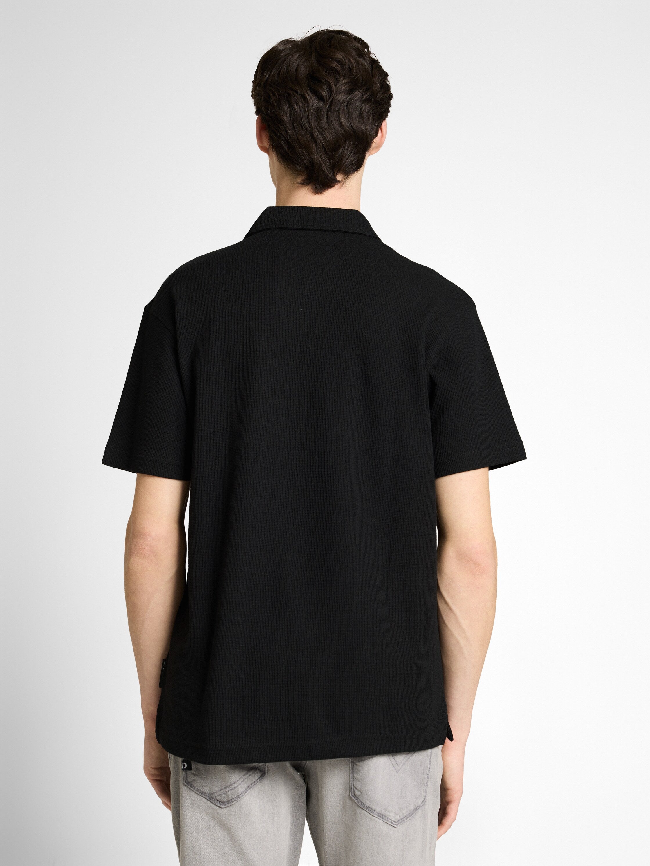 Tom Tailor Black Short Sleeved Polo