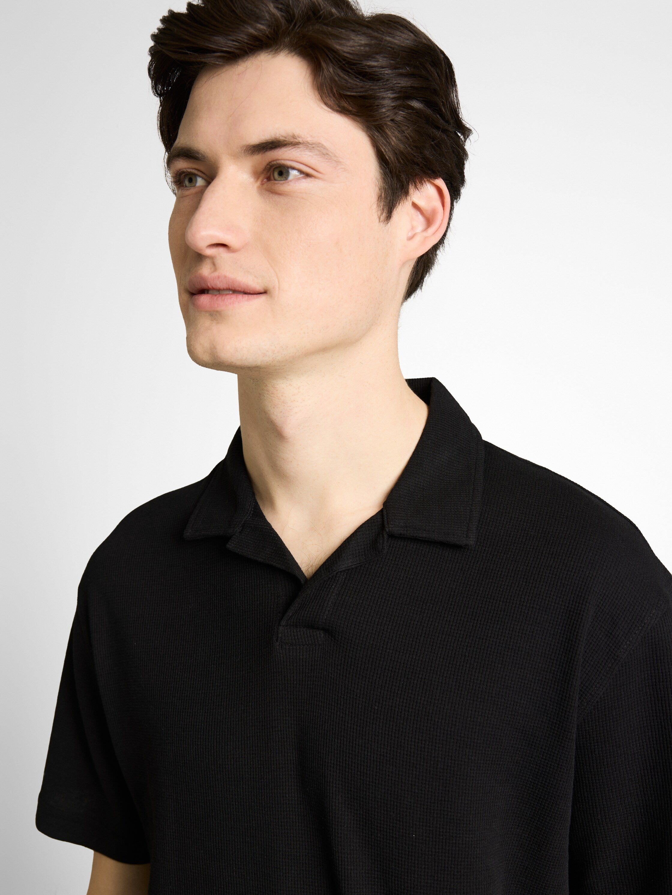 Tom Tailor Black Short Sleeved Polo