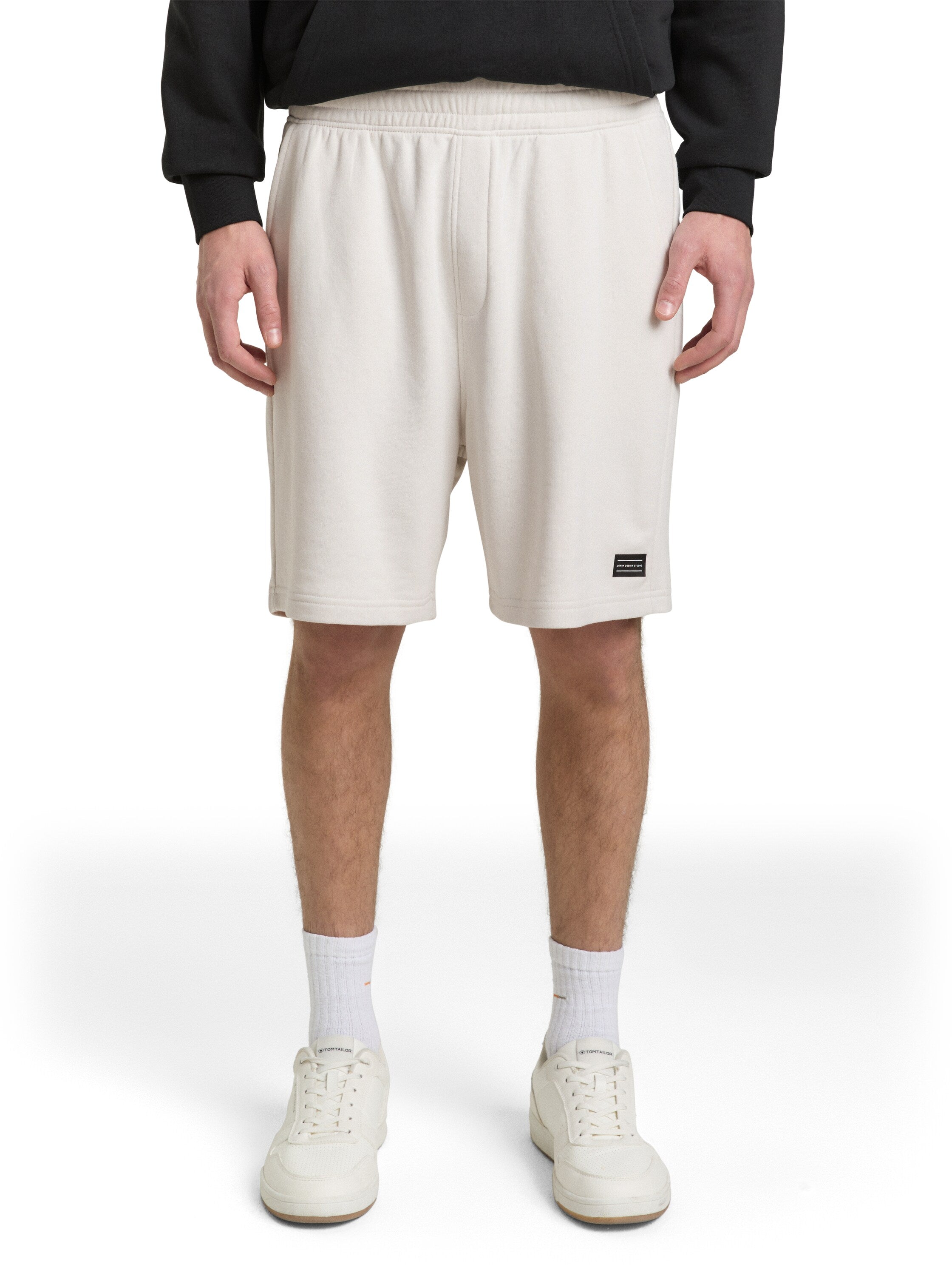 Tom Tailor White Relaxed Sweat Shorts
