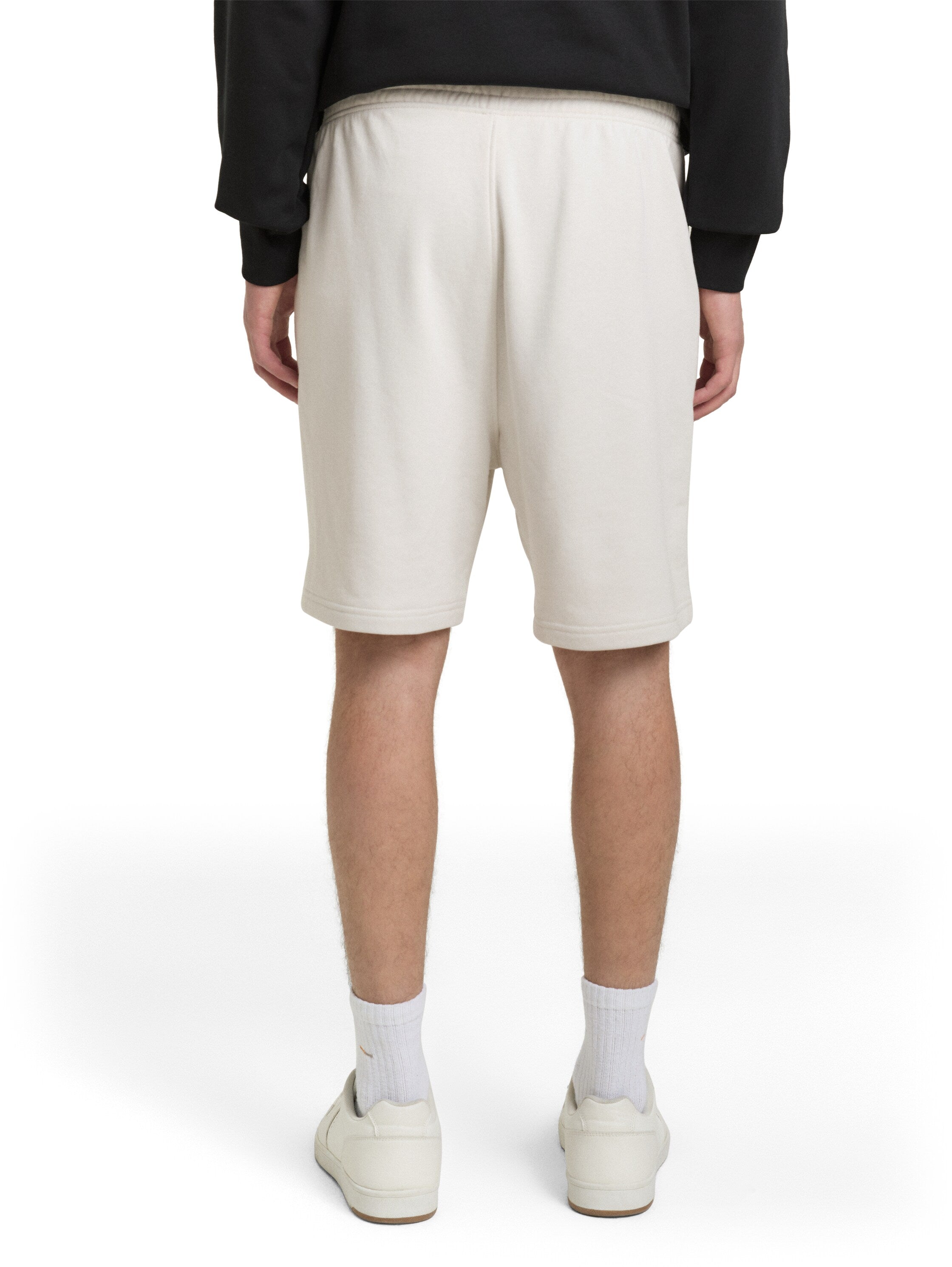 Tom Tailor White Relaxed Sweat Shorts