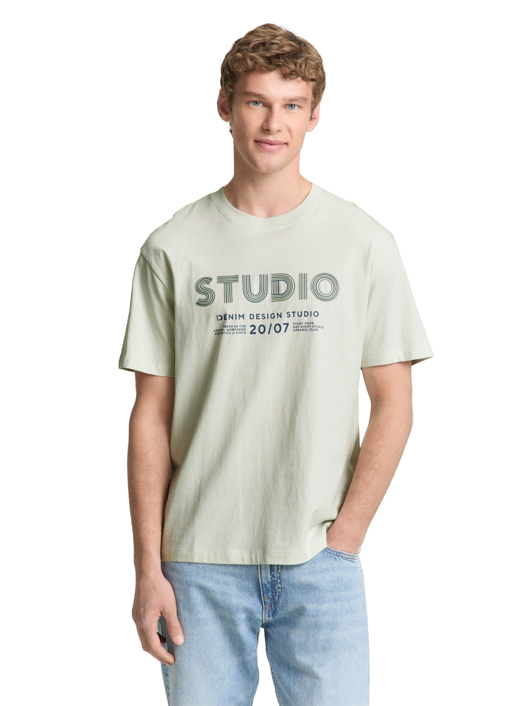 Tom Tailor Light Mint Round Neck T-Shirt