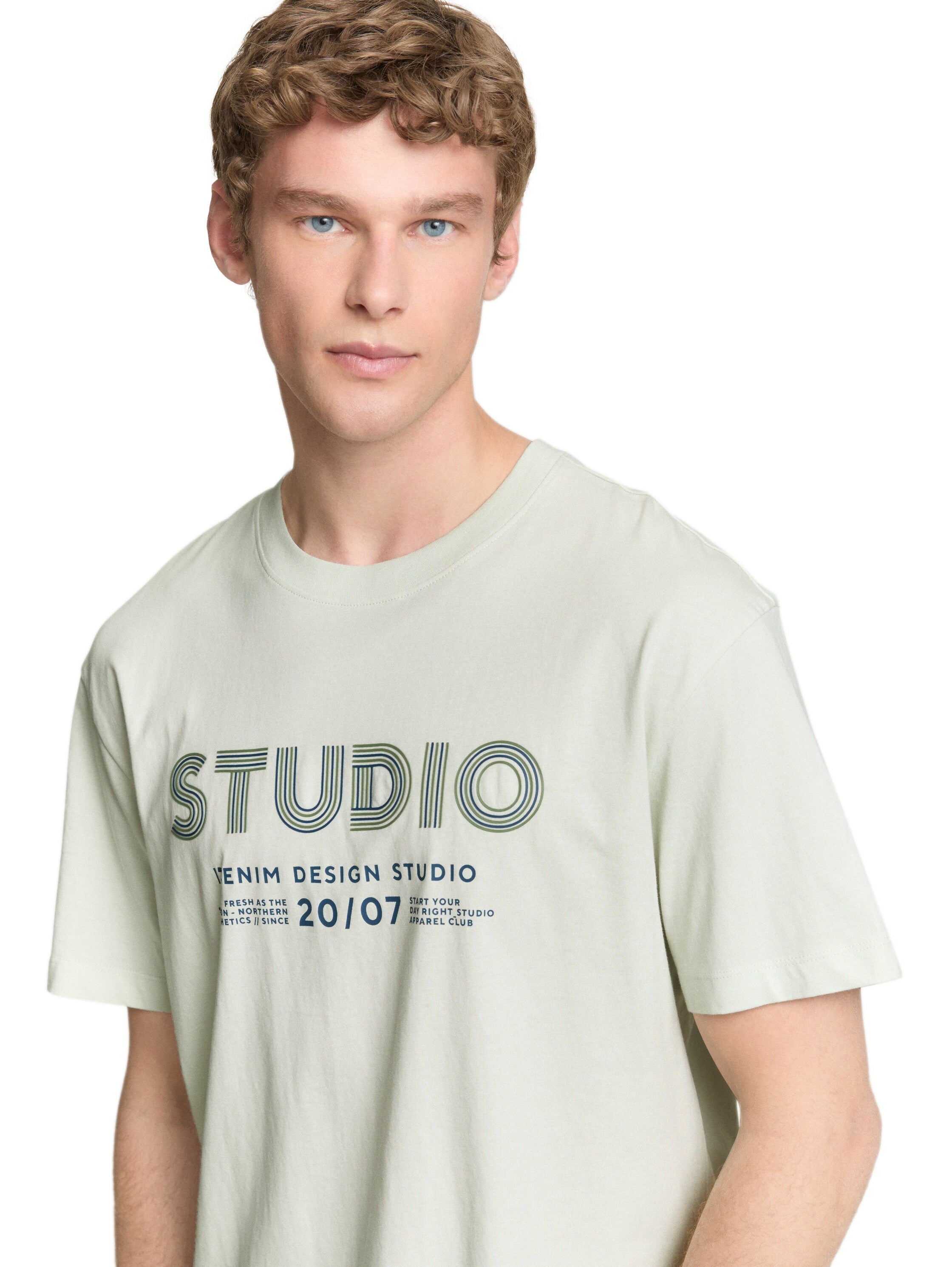 Tom Tailor Light Mint Round Neck T-Shirt