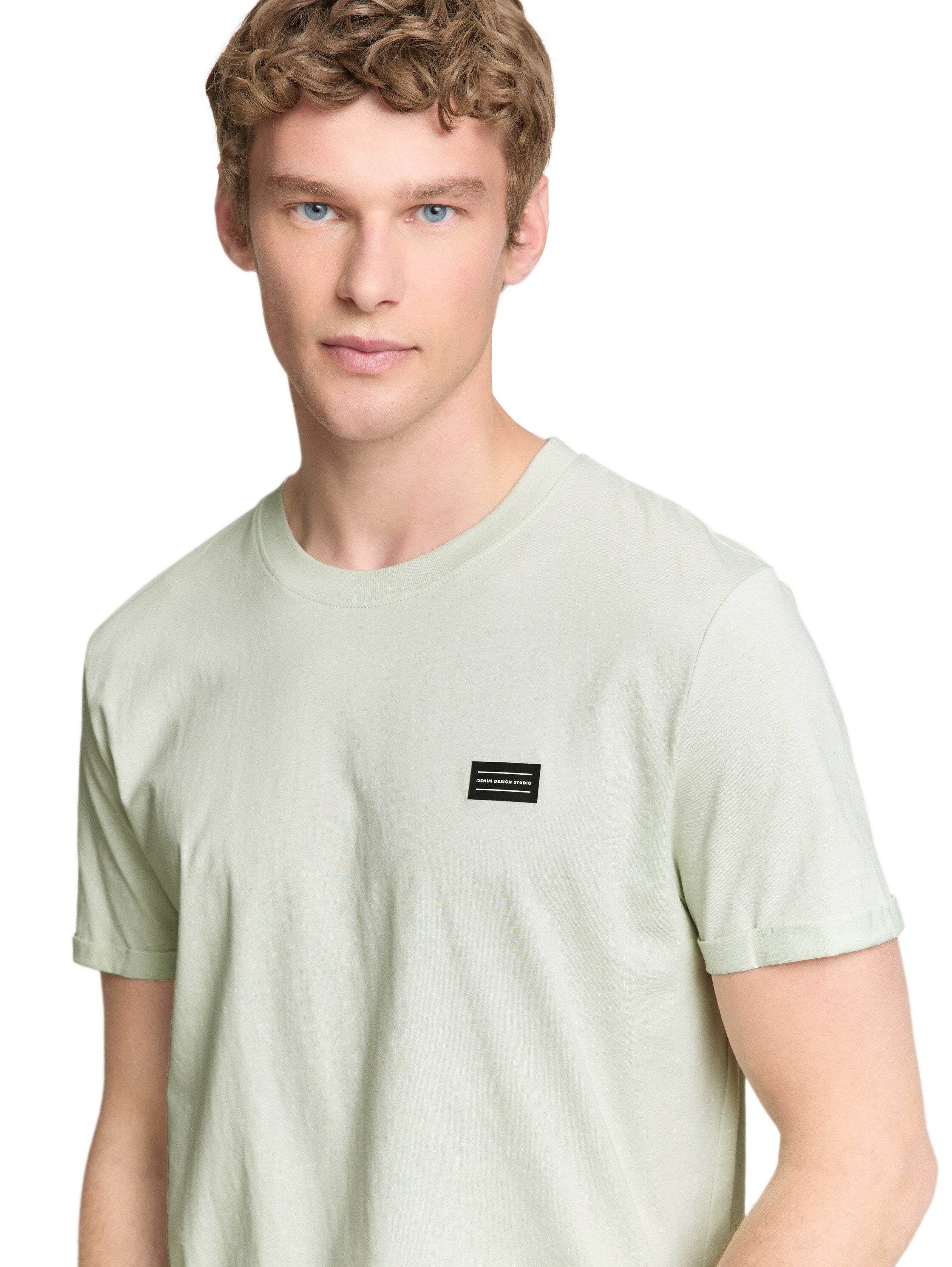 Tom Tailor Mint Short Sleeved T-Shirt With Printed Logo