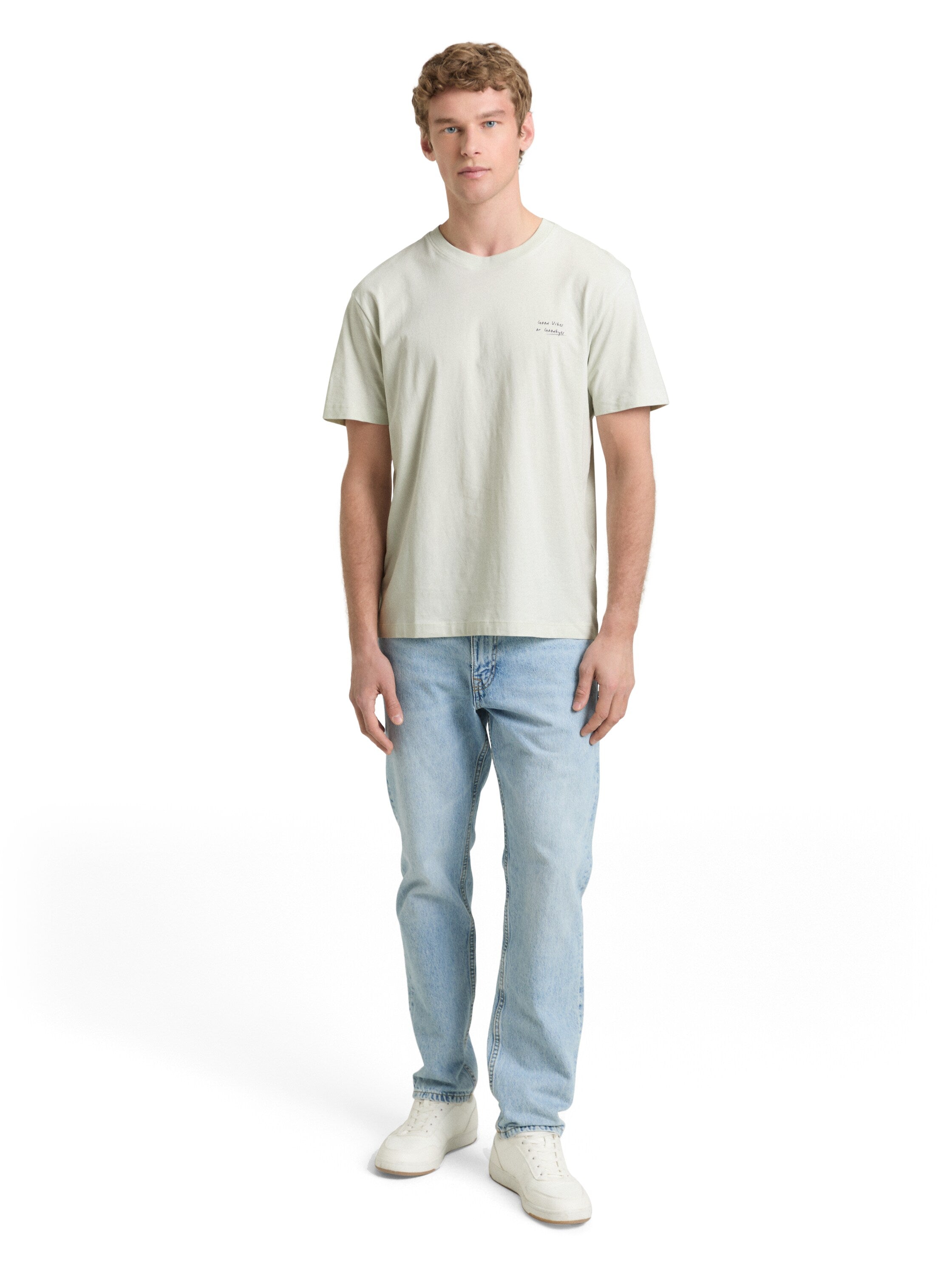 Tom Tailor Mint Relaxed Fit Cotton T-shirt