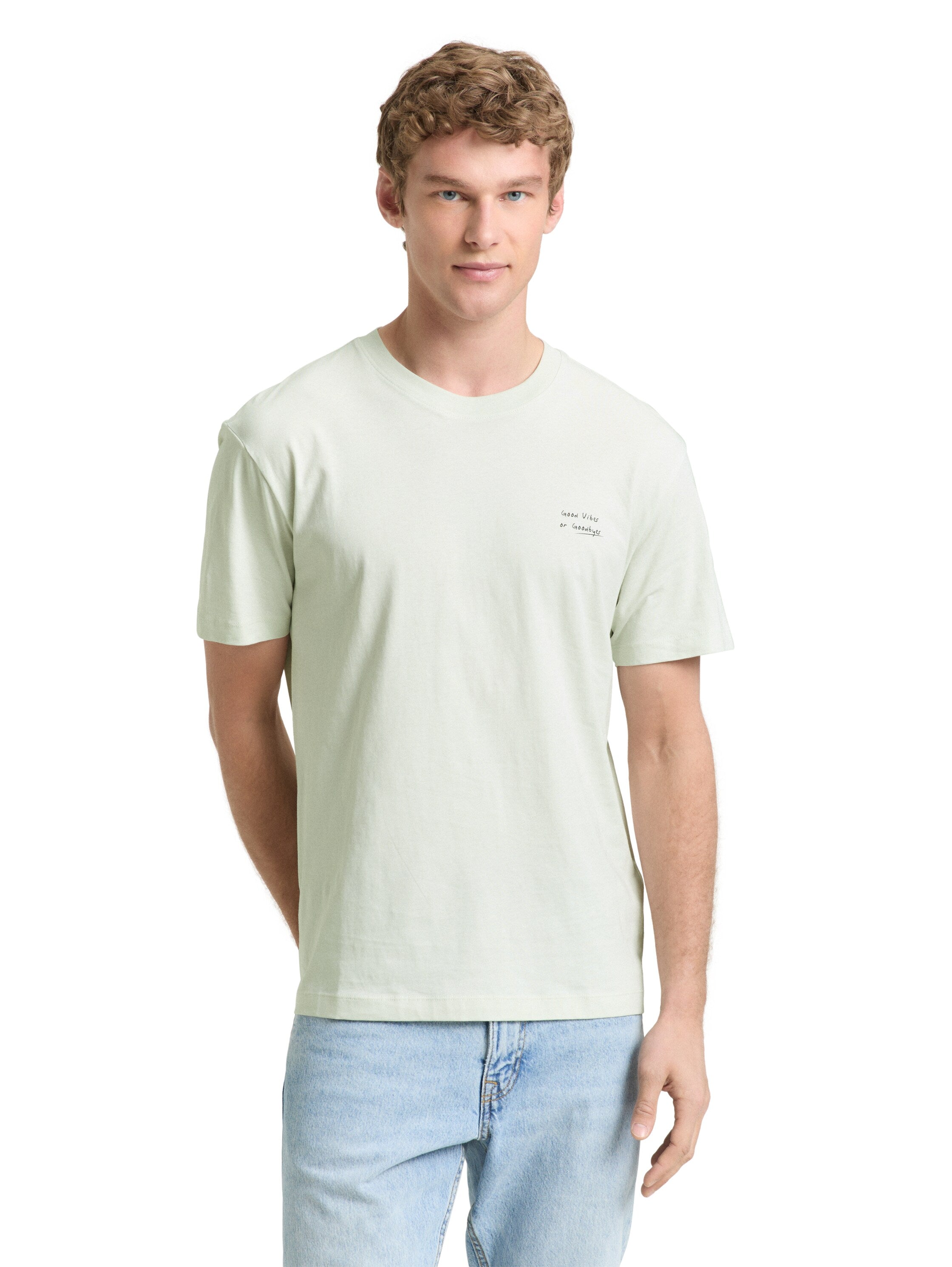 Tom Tailor Mint Relaxed Fit Cotton T-shirt