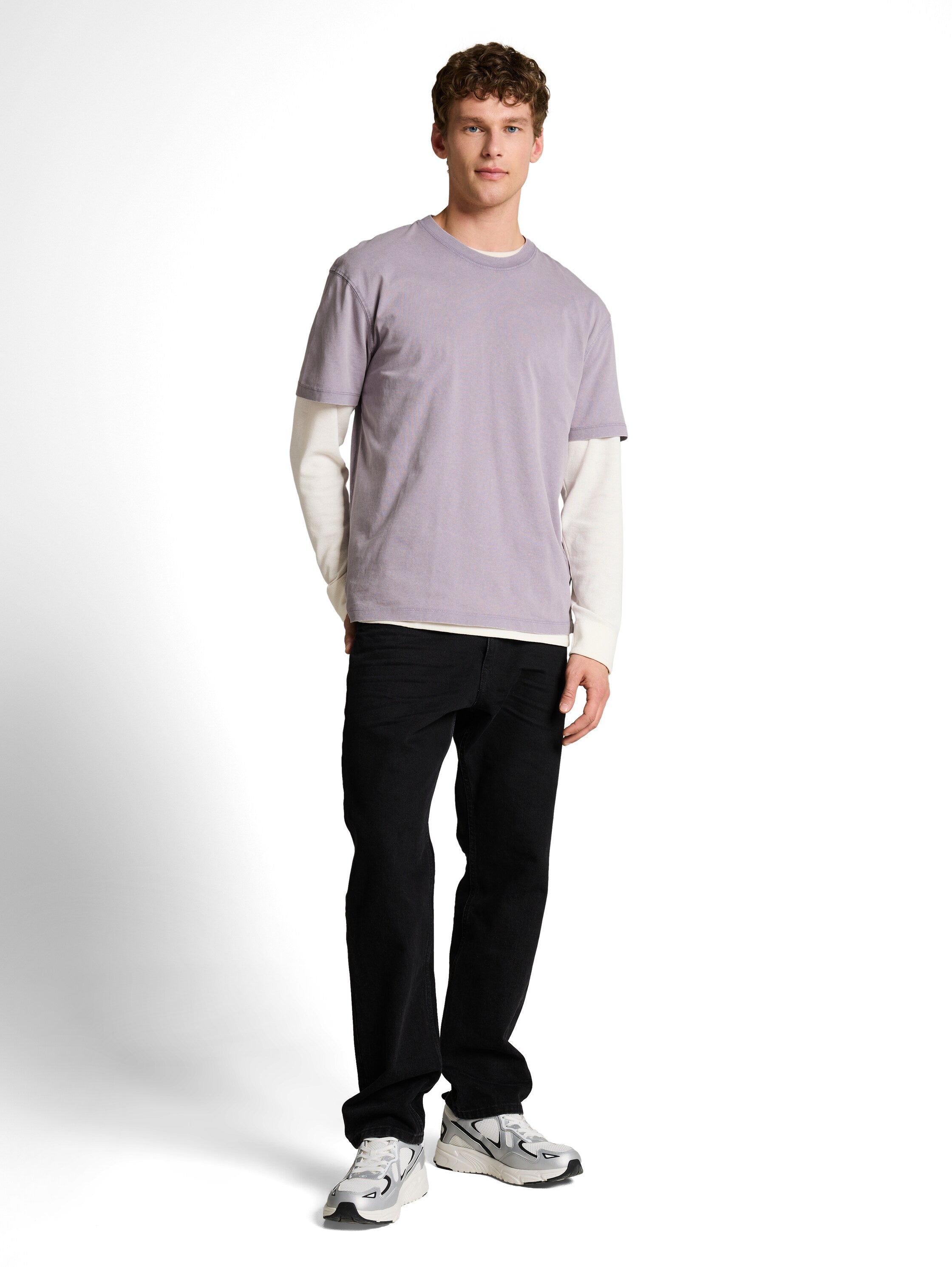 Tom Tailor Soft Lilac Short Sleeved T-Shirt