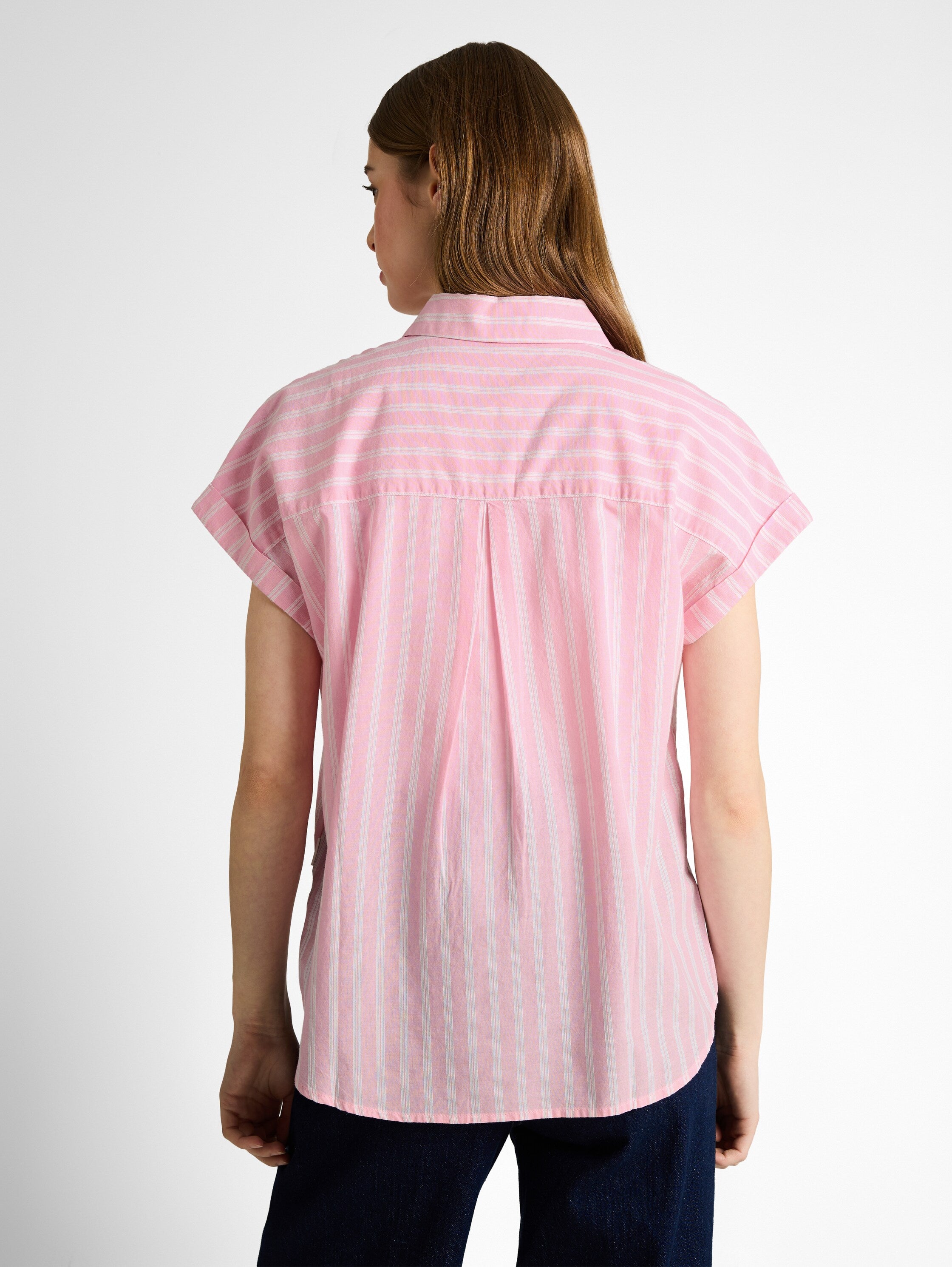 Tom Tailor Pink White Striped Shirt