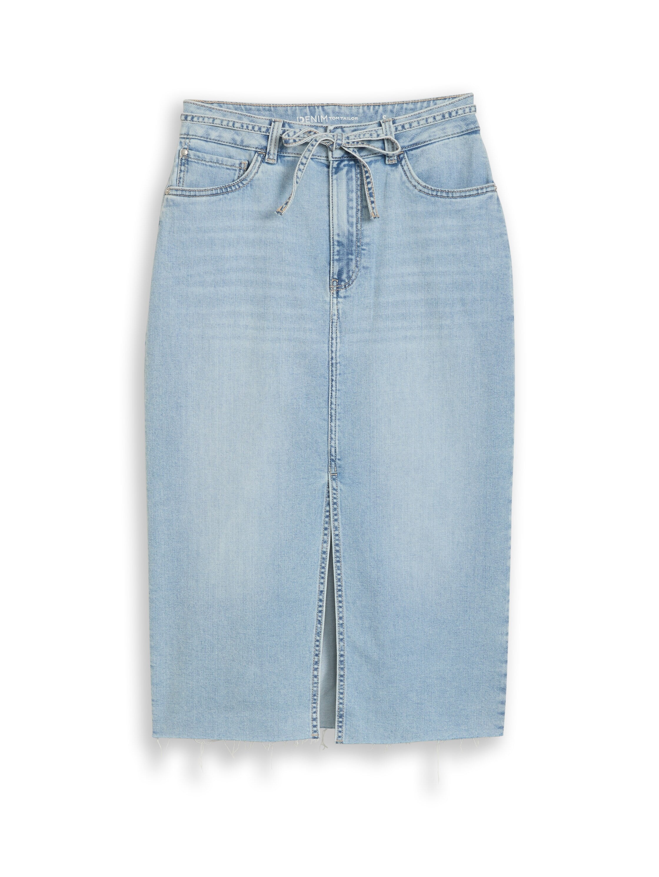 Tom Tailor Blue  Midi Denim Skirt With Slit