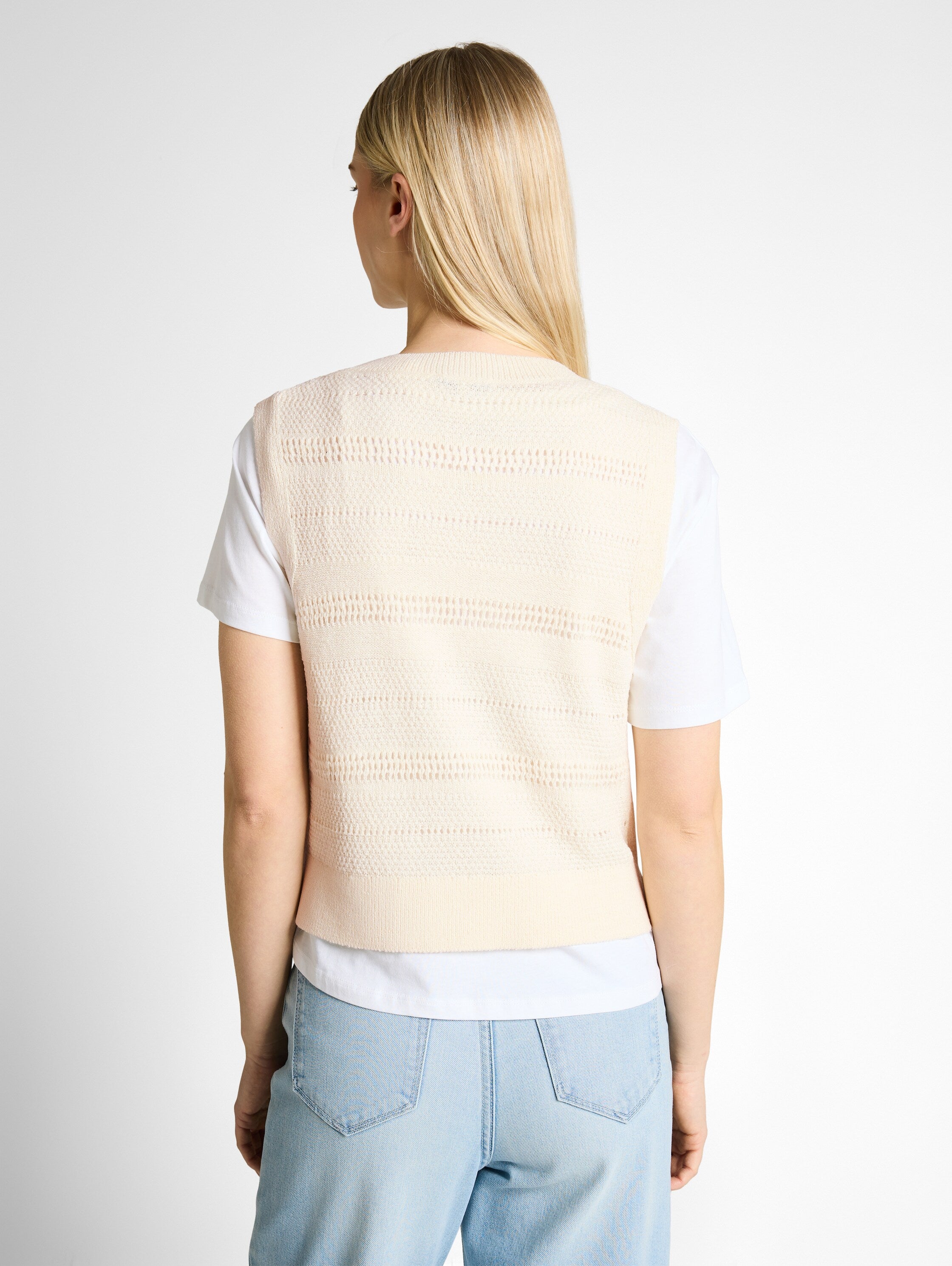 Tom Tailor Gardenia White Sleeveless Top