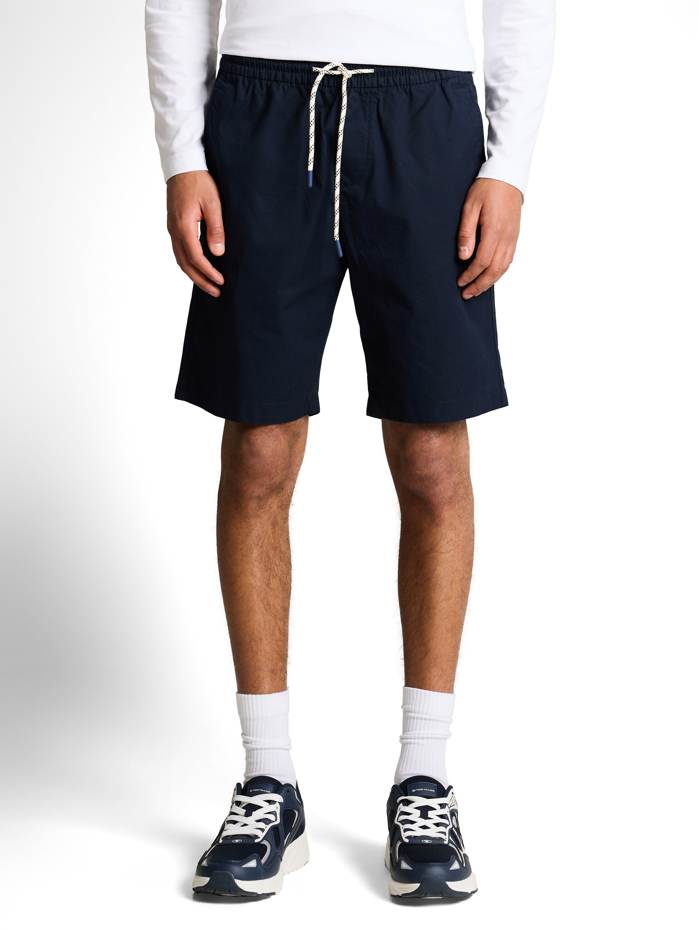 Tom Tailor Navy Cotton Shorts