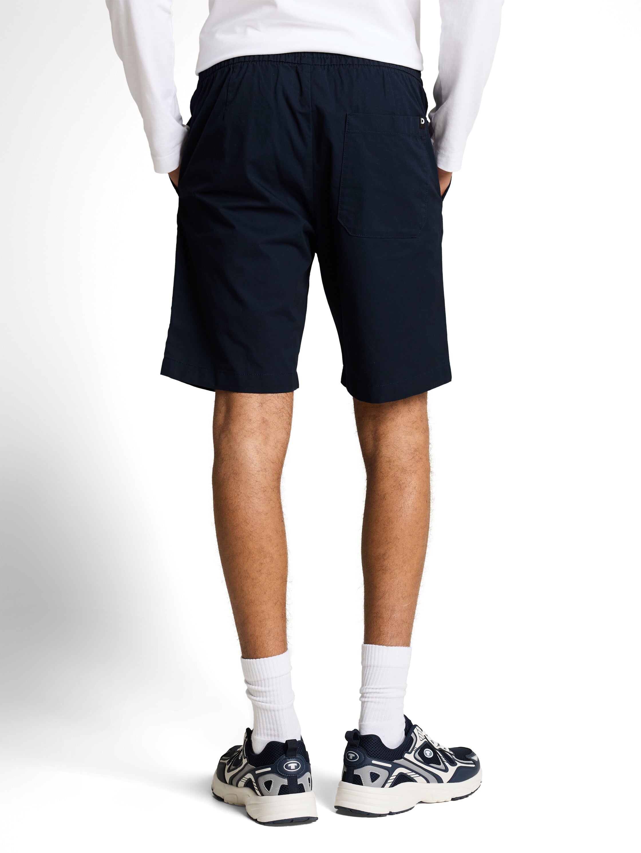 Tom Tailor Navy Cotton Shorts