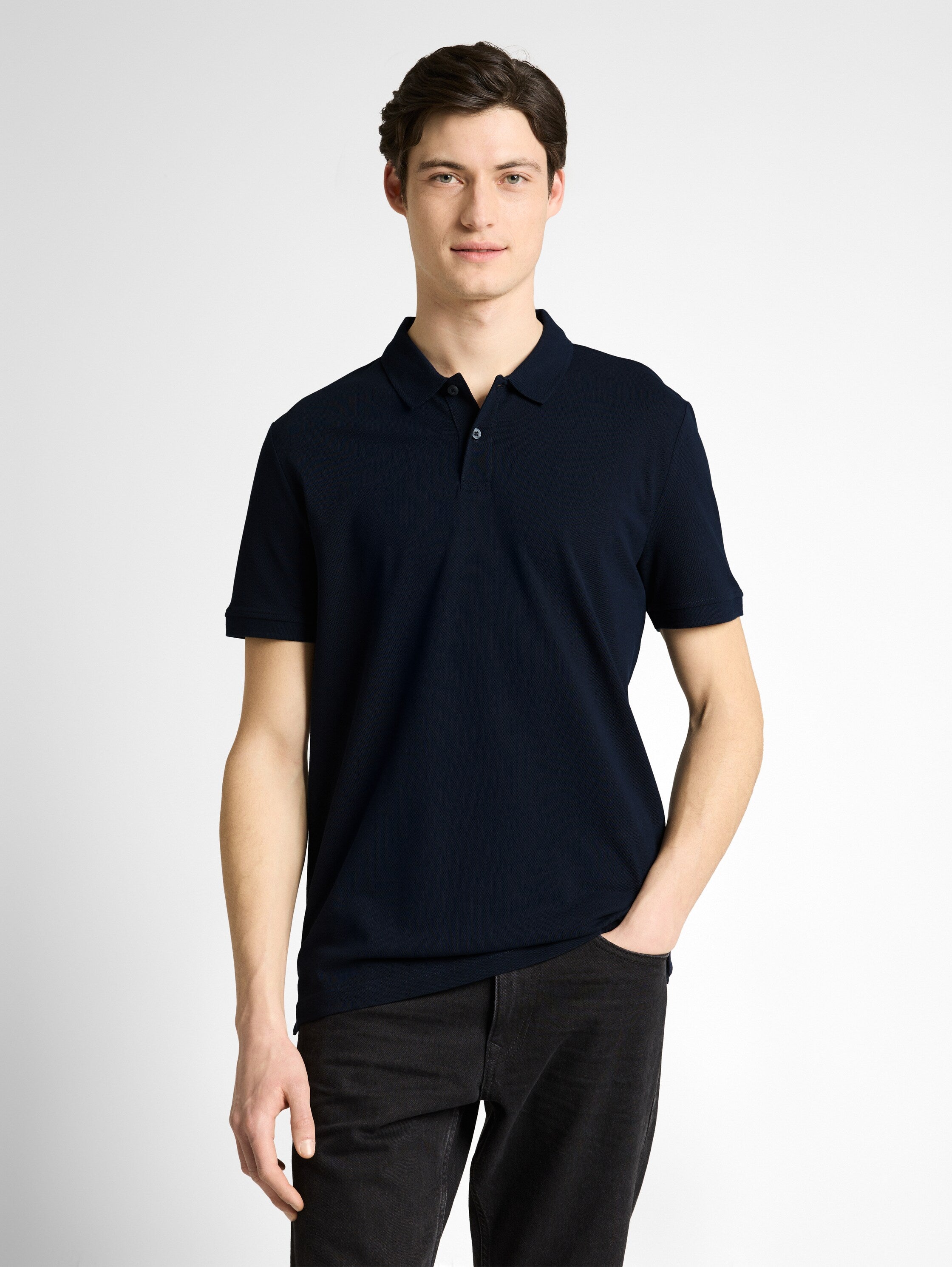 Tom Tailor Navy Cotton Polo