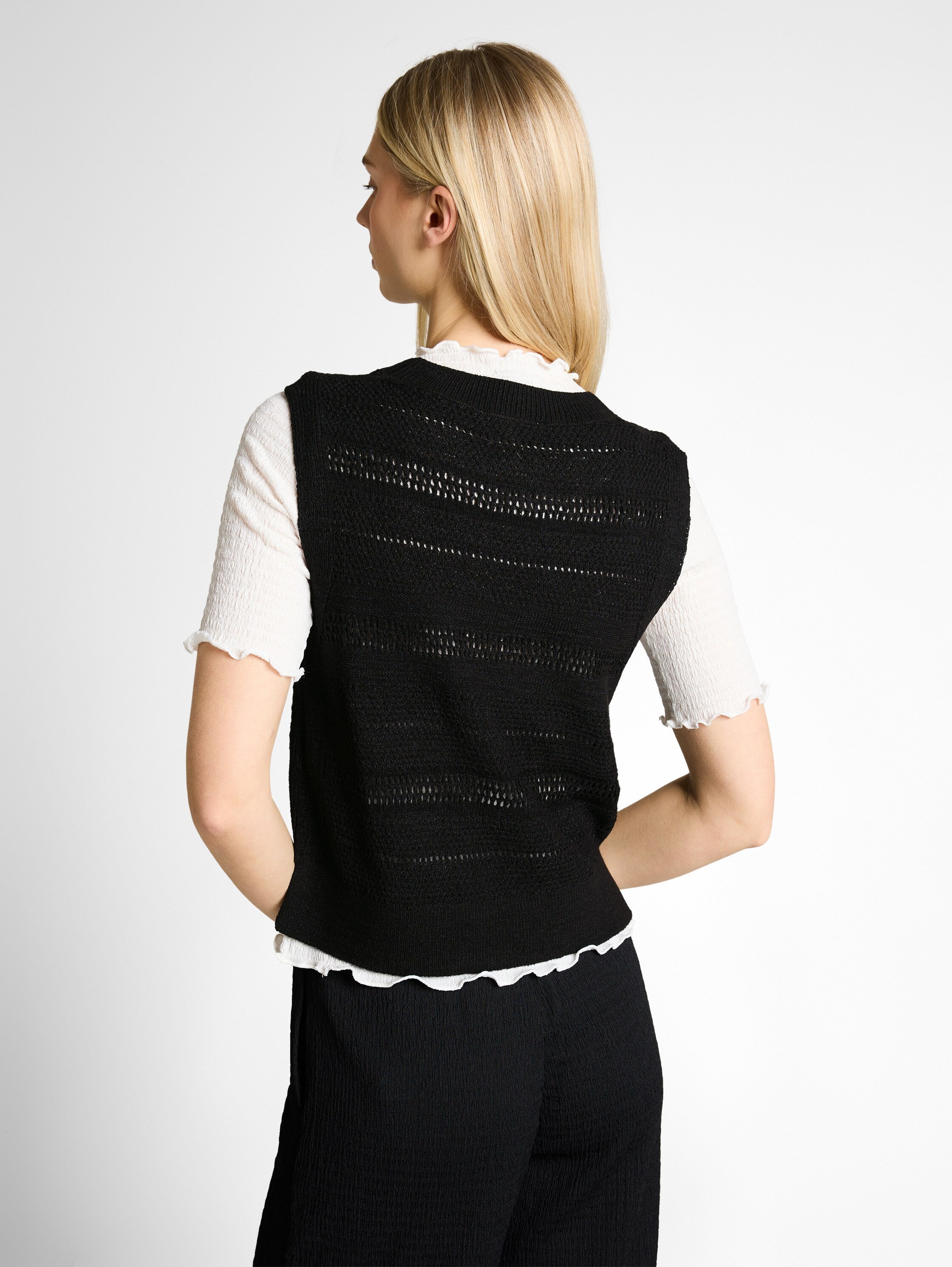 Tom Tailor Black Sleeveless Top