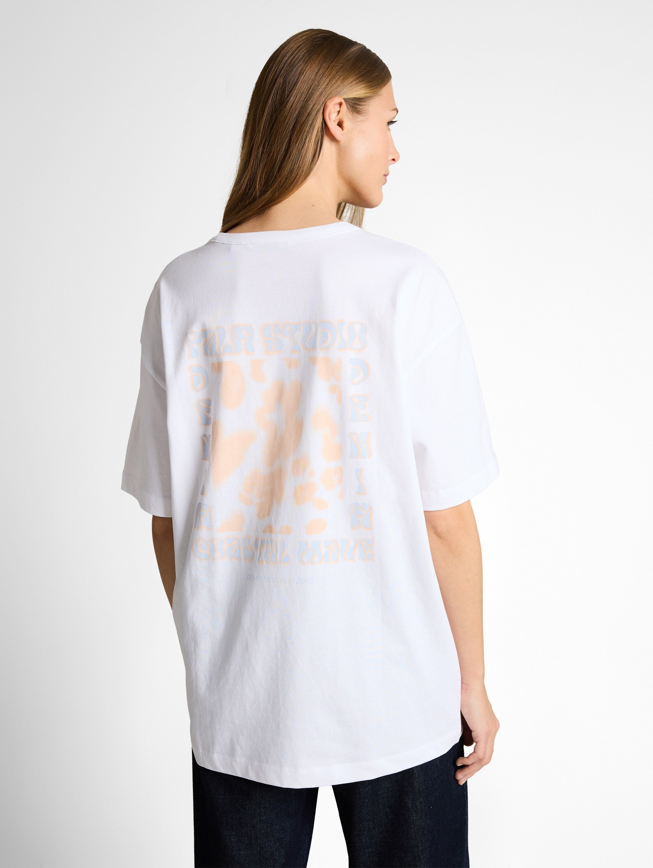 Tom Tailor White Short Sleeved T-Shirt With Back Design
