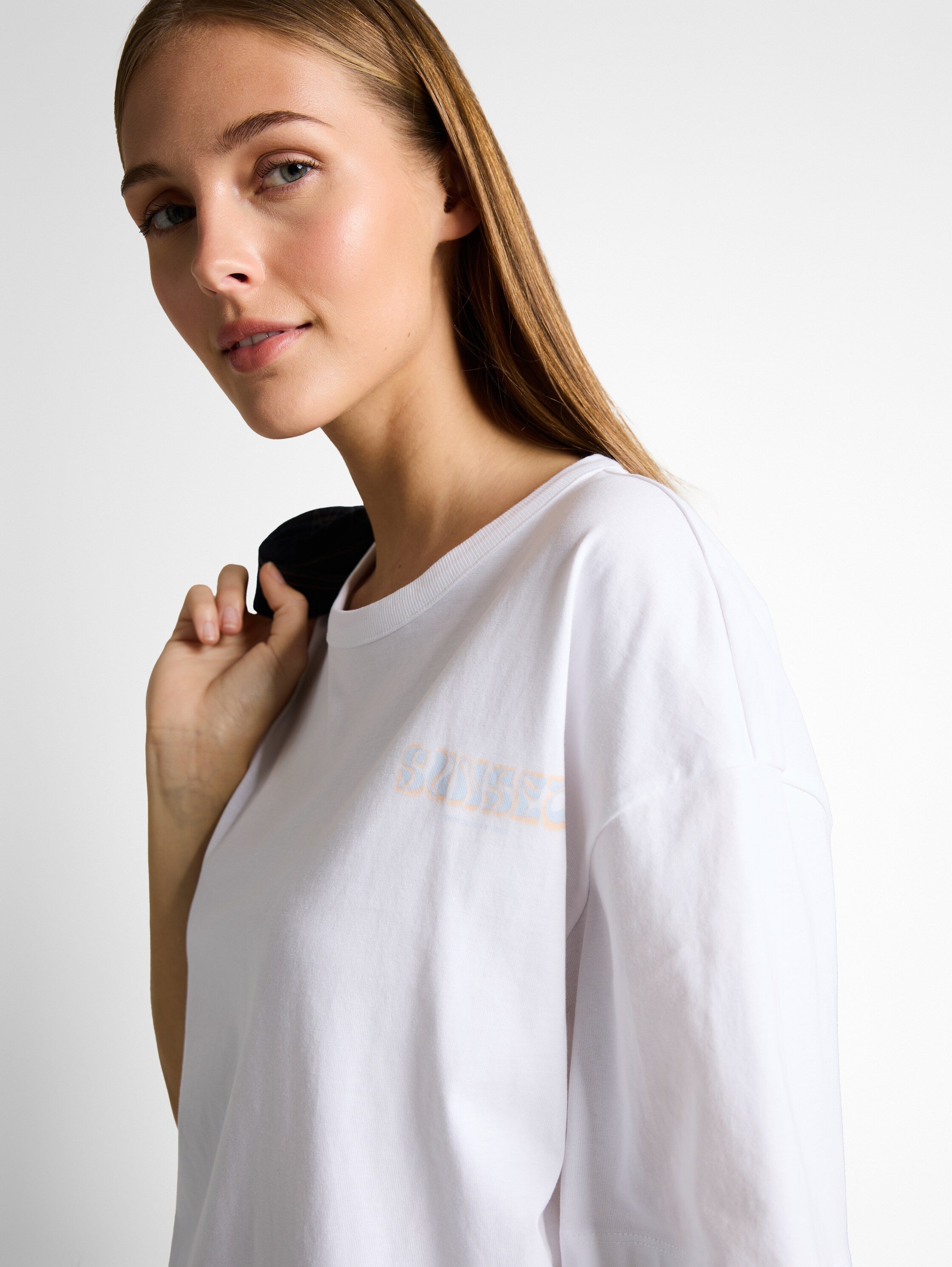 Tom Tailor White Short Sleeved T-Shirt With Back Design