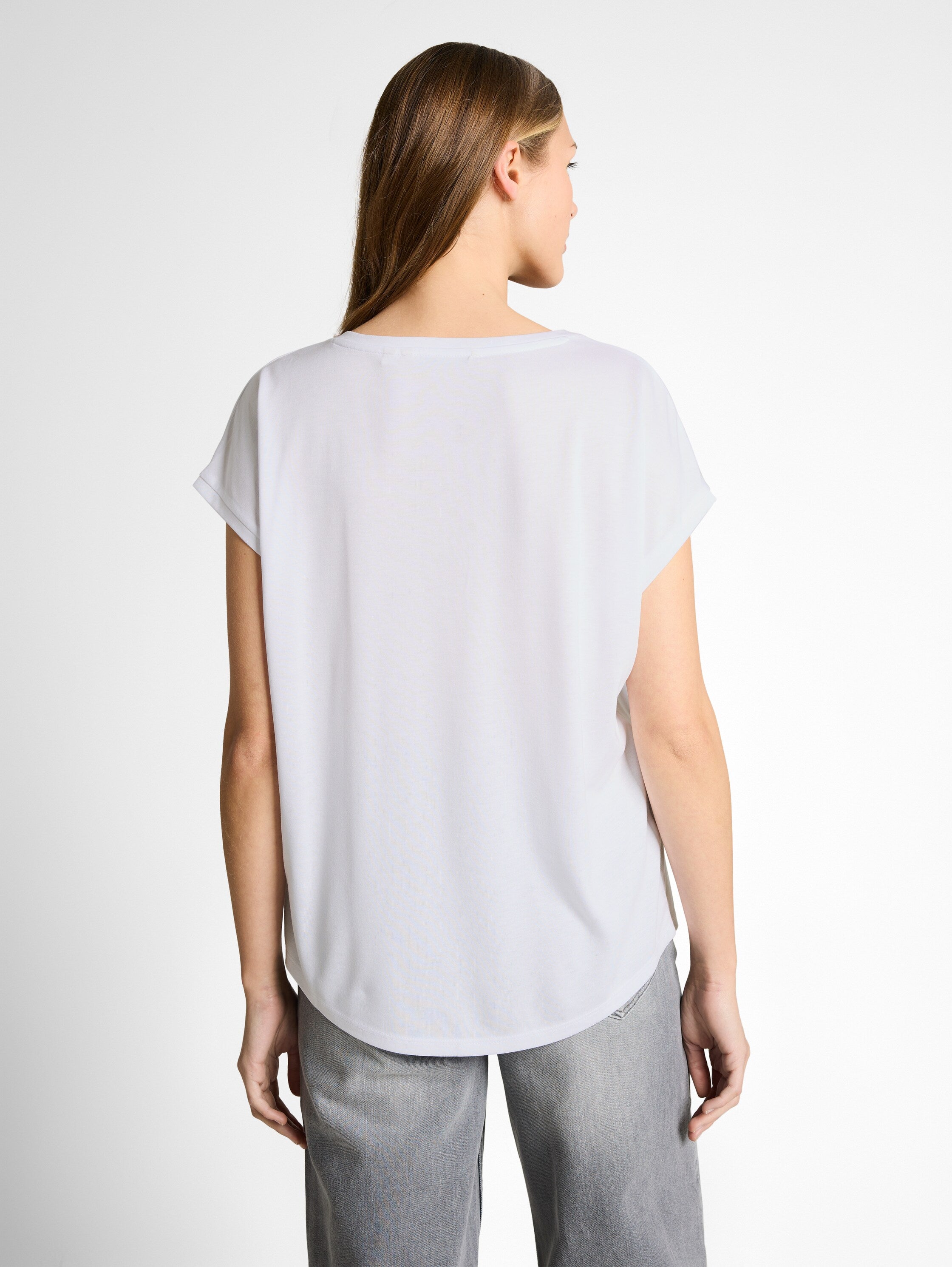 Tom Tailor White V Neck T-Shirt