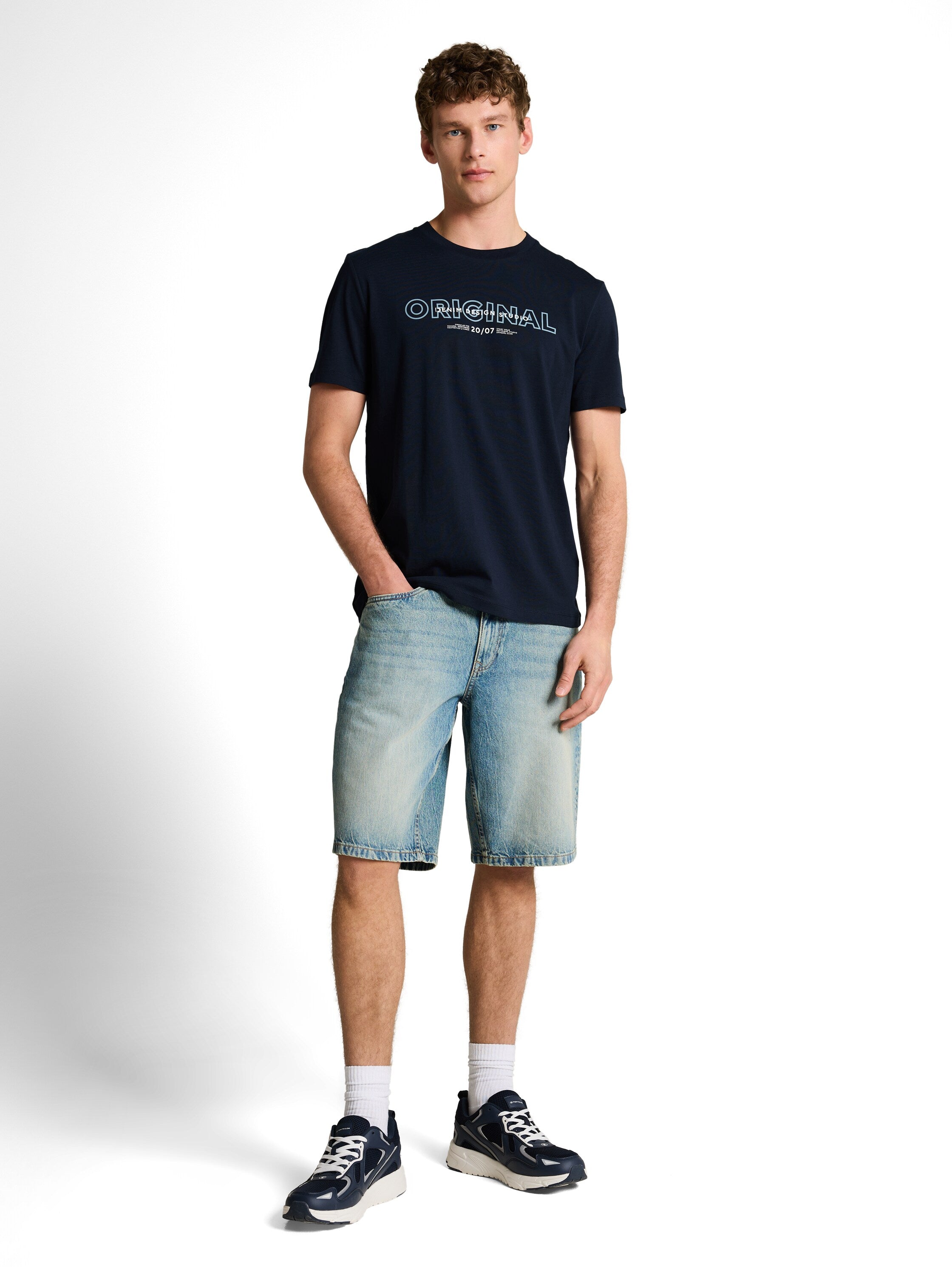 Tom Tailor Navy Short Sleeved T-Shirt