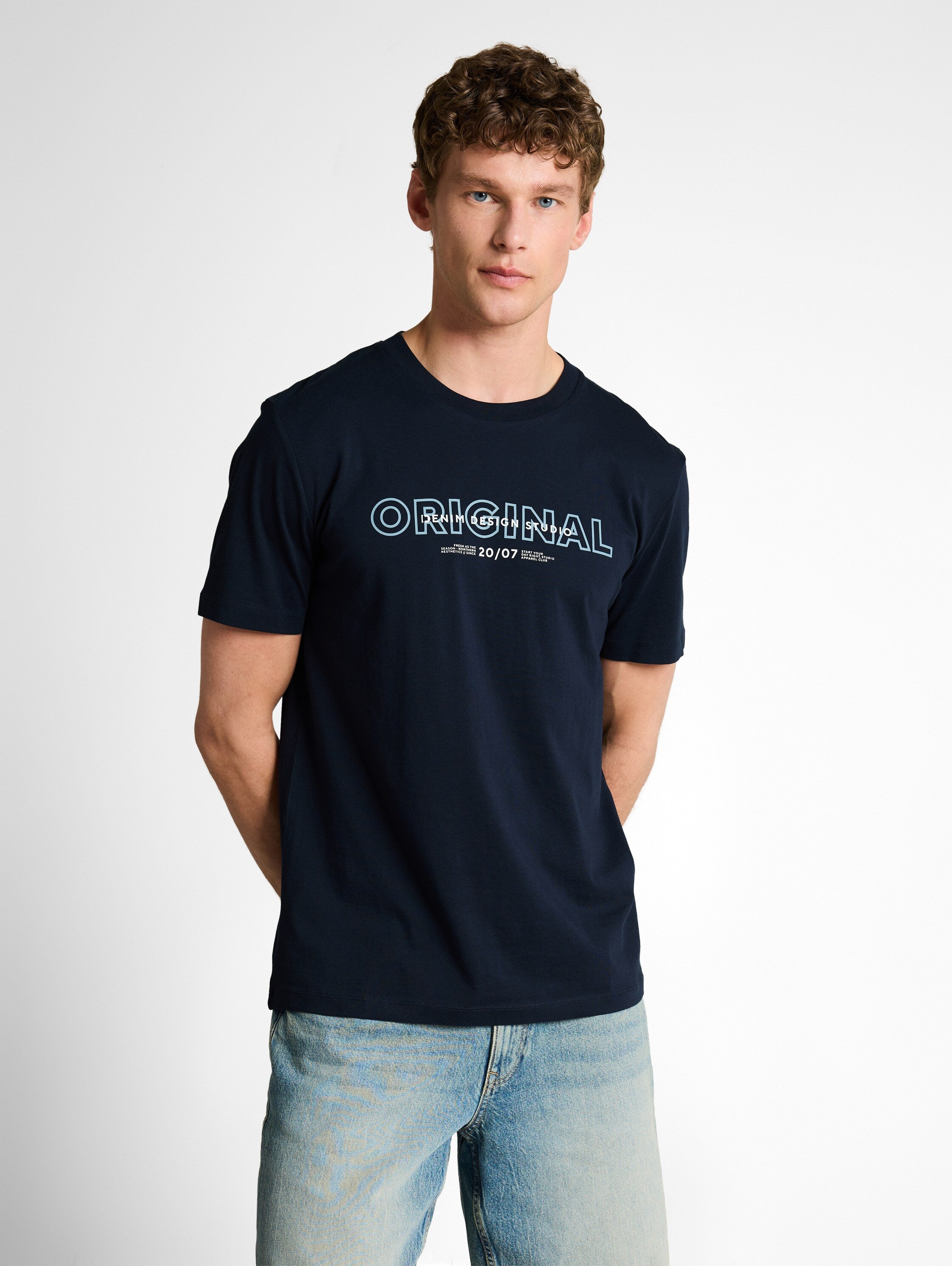 Tom Tailor Navy Short Sleeved T-Shirt