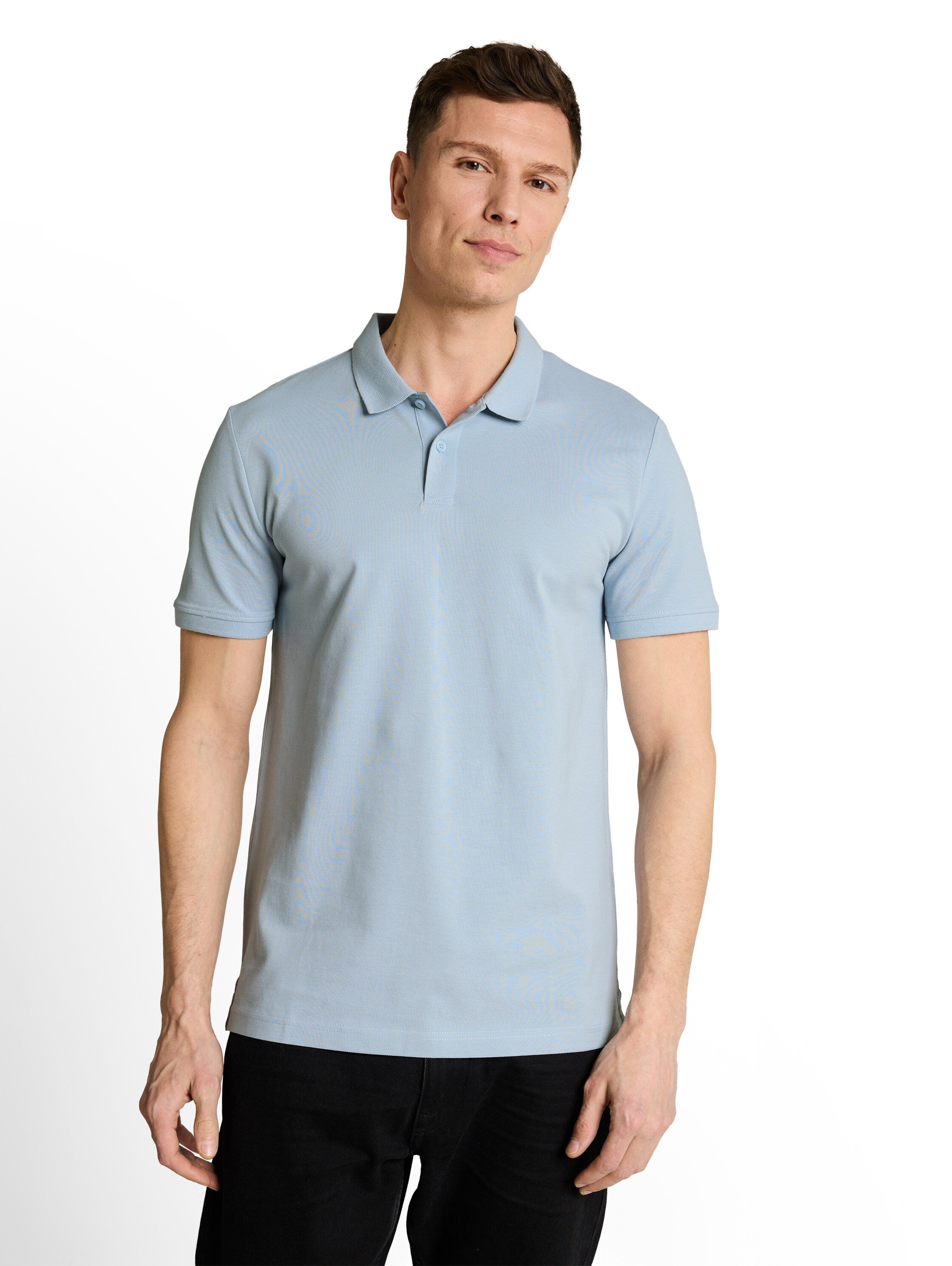 Tom Tailor Light Blue Cotton Piqué Polo Shirt