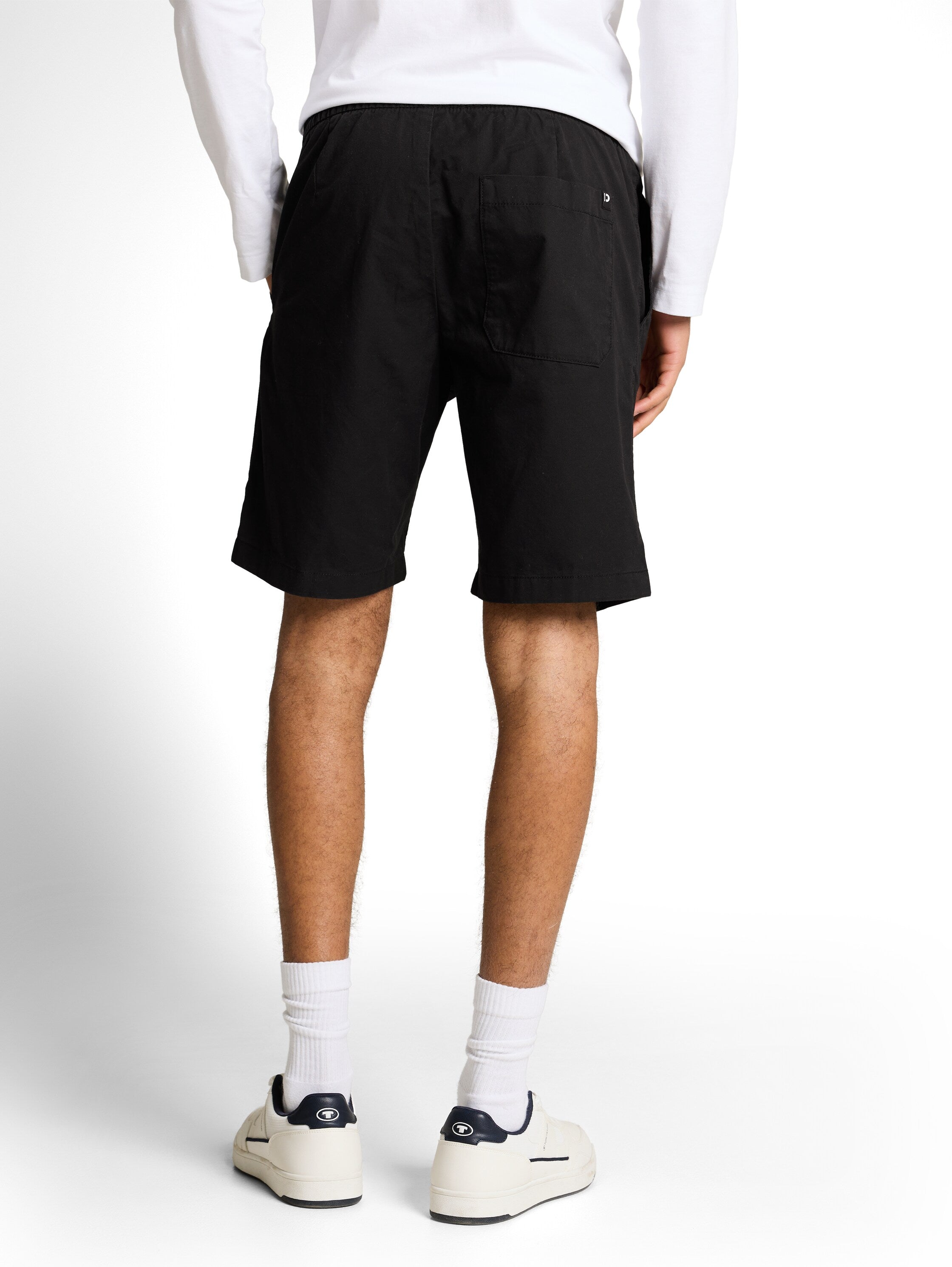 Tom Tailor Black Cotton Shorts