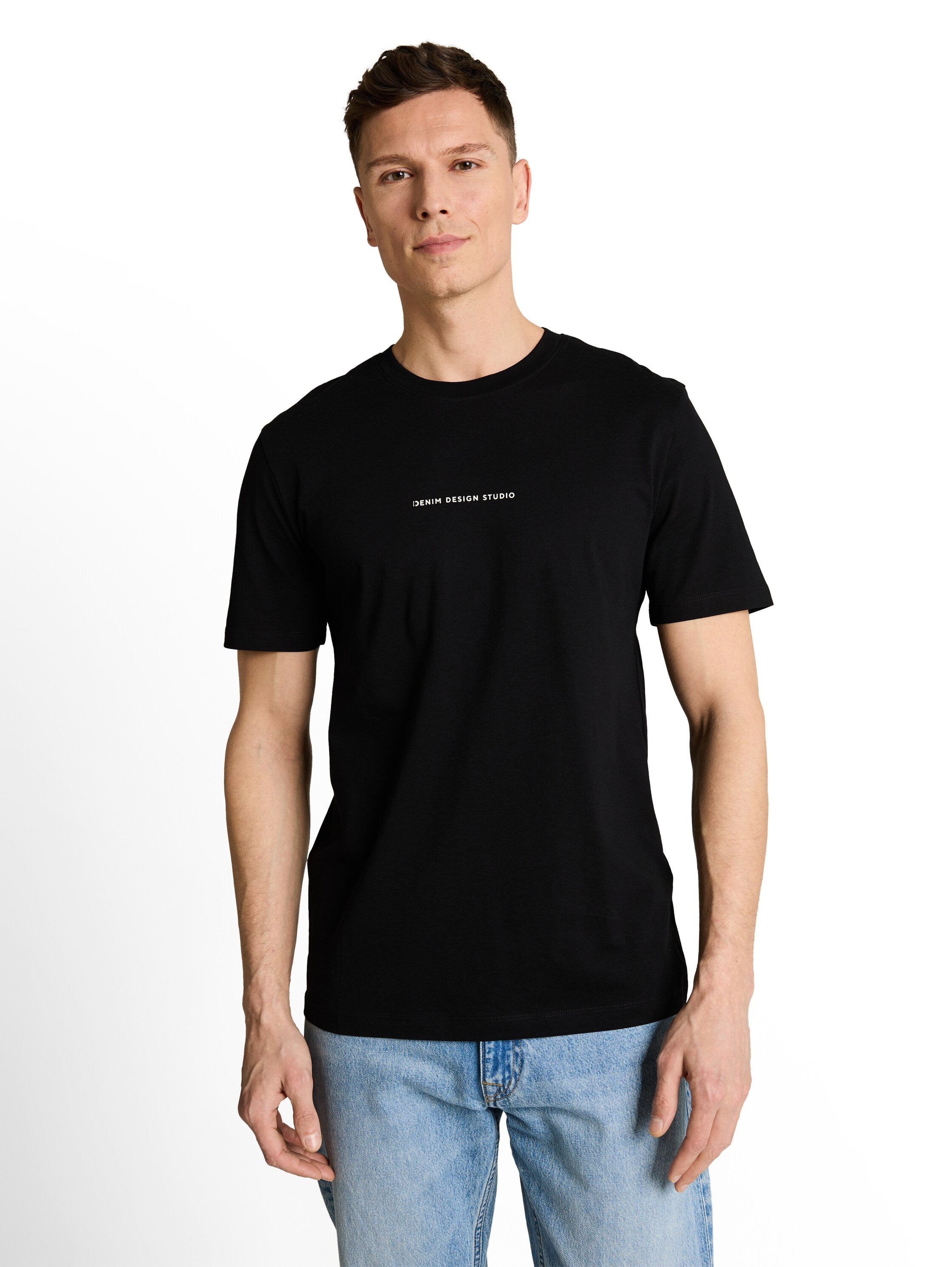 Tom Tailor Black T-Shirt With Back Print