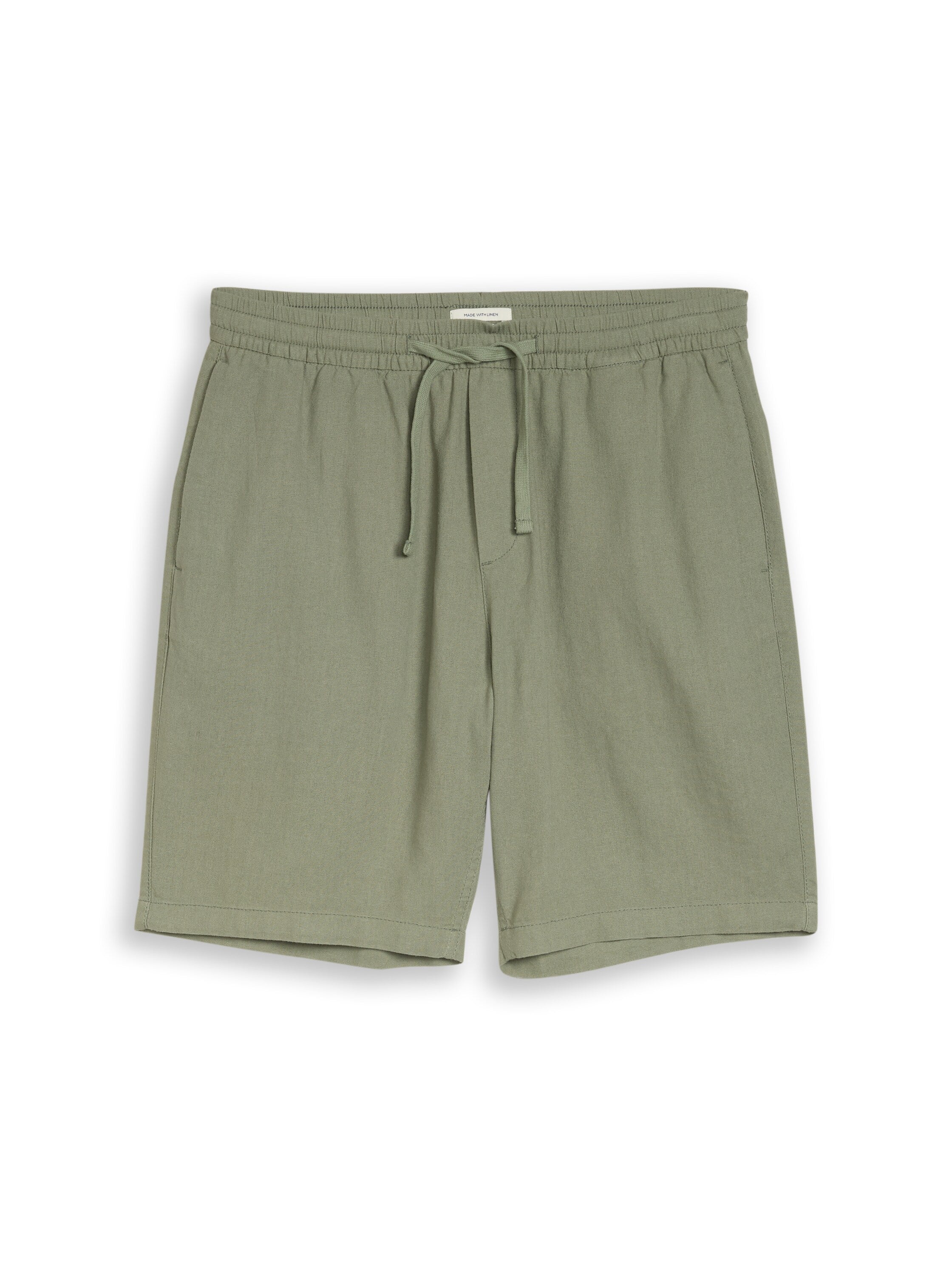 Tom Tailor Olive Relaxed-Fit Linen Shorts