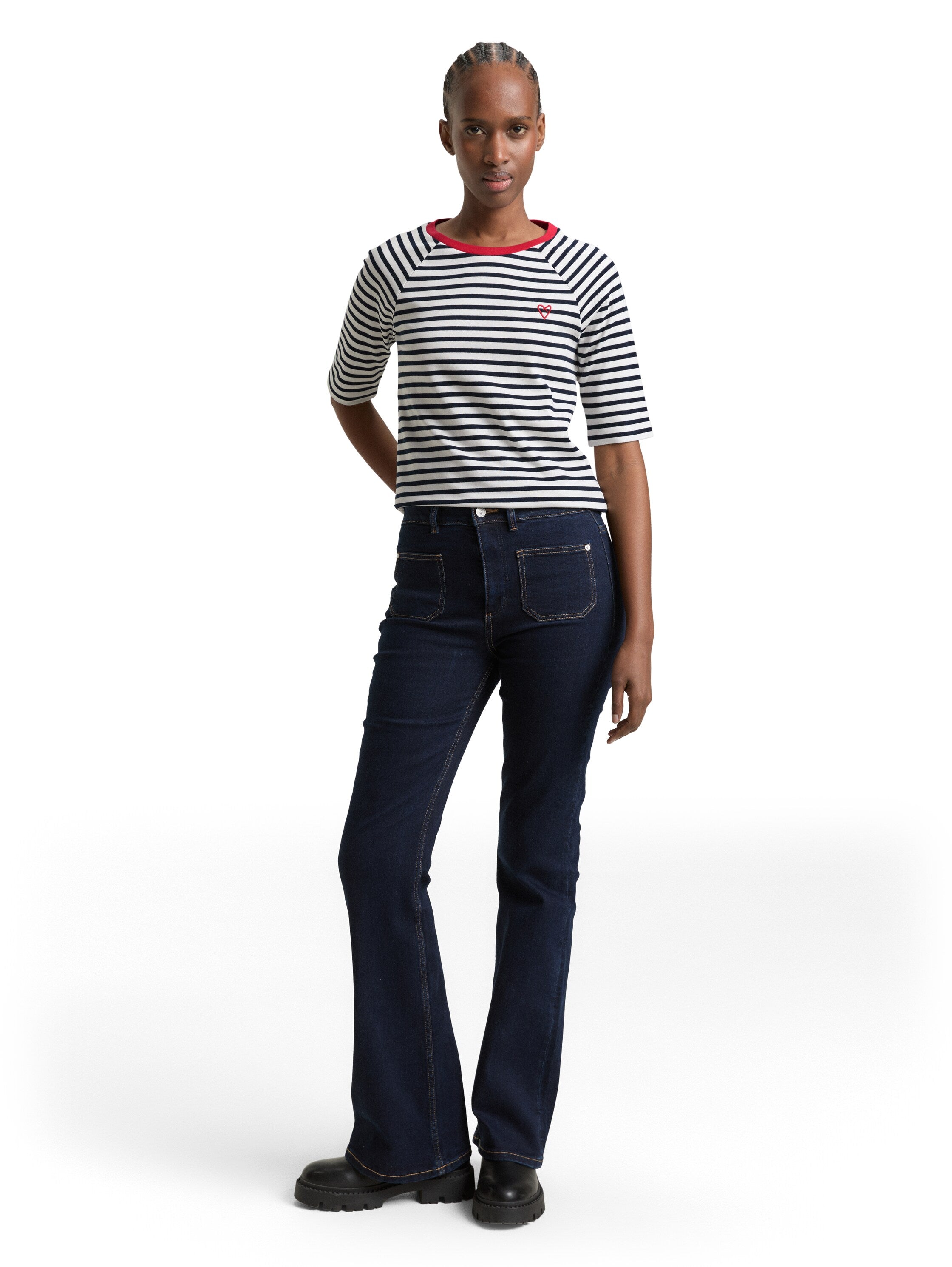 Tom Tailor T-Shirt With Stripe Pattern
