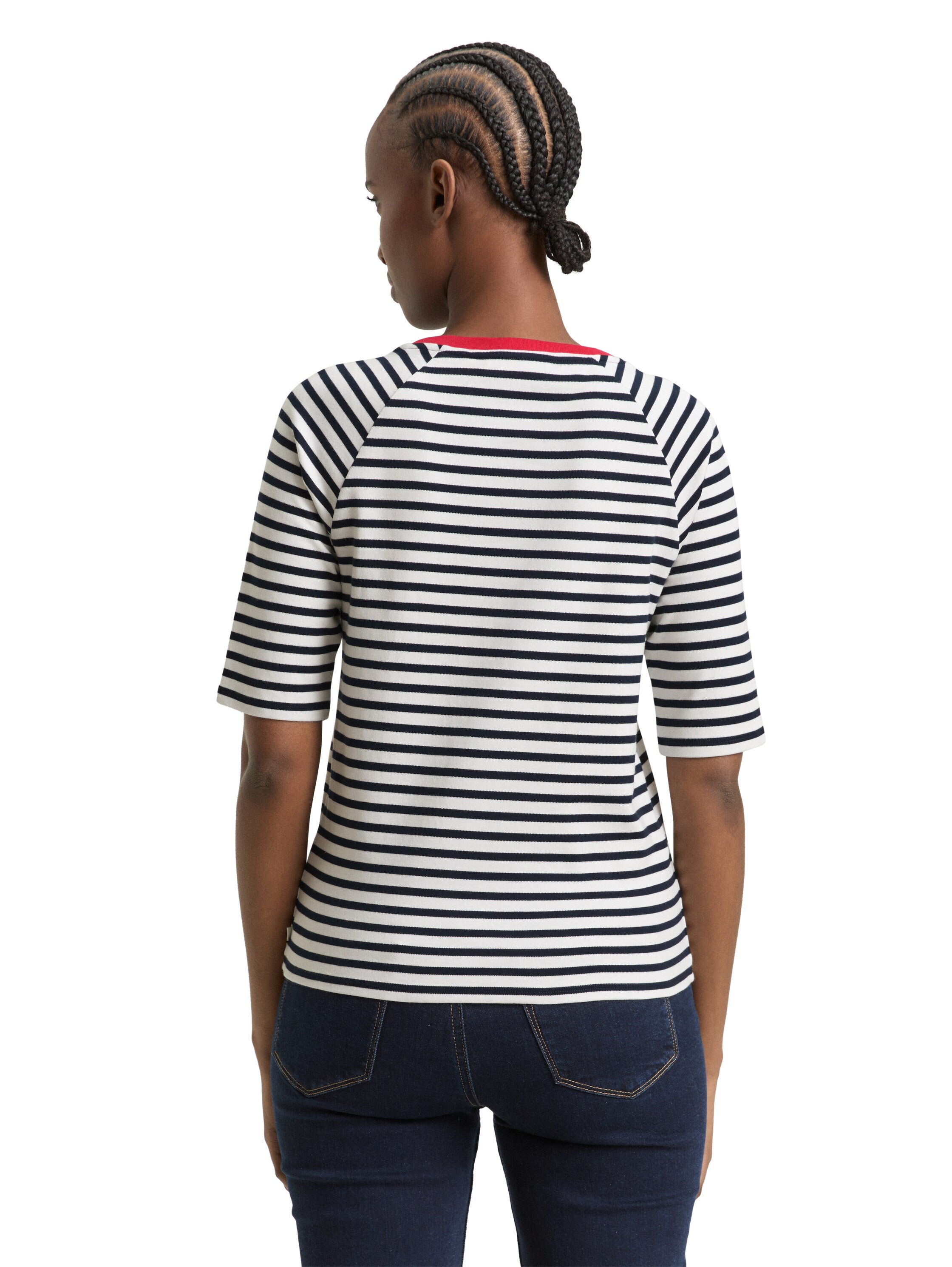 Tom Tailor T-Shirt With Stripe Pattern