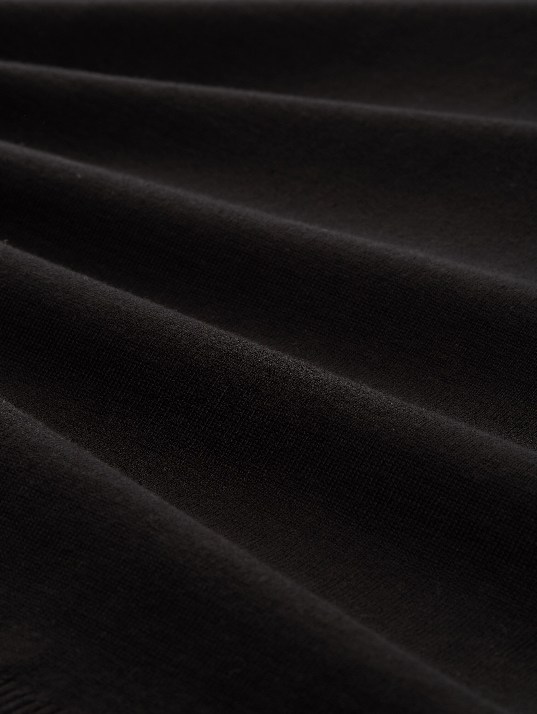 Tom Tailor Basic Knitted Black Cotton Pullover