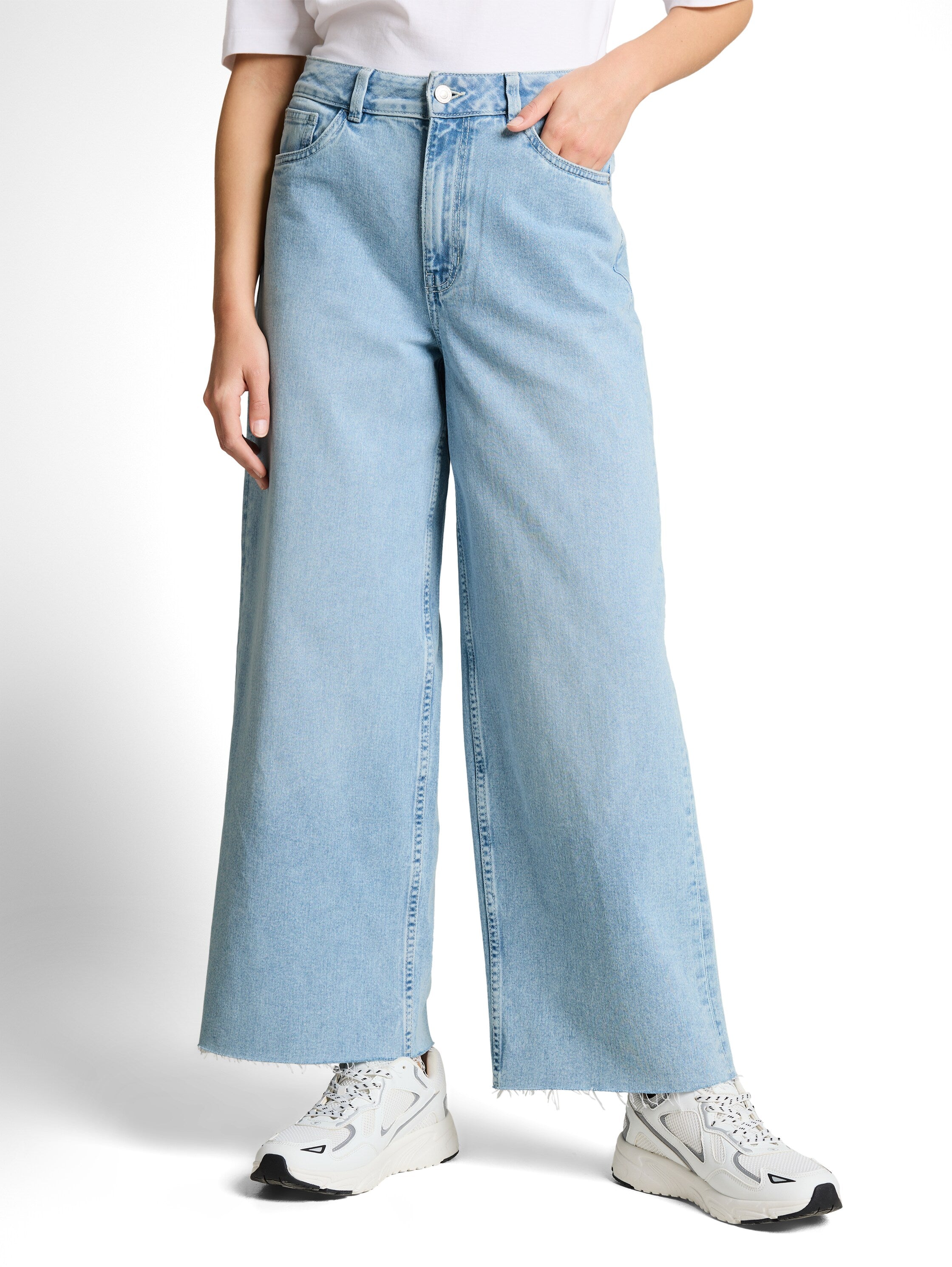 Tom Tailor High Waist Blue Jeans With Five Pocket Style