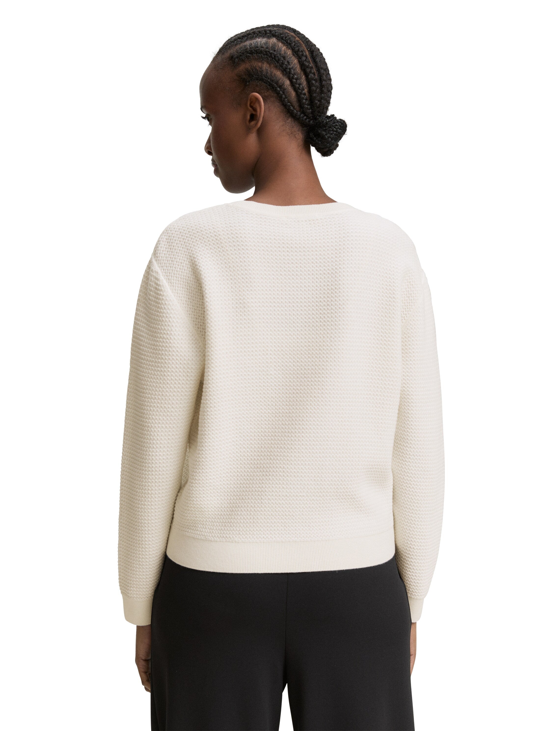 Tom Tailor Offwhite Simple Sweater