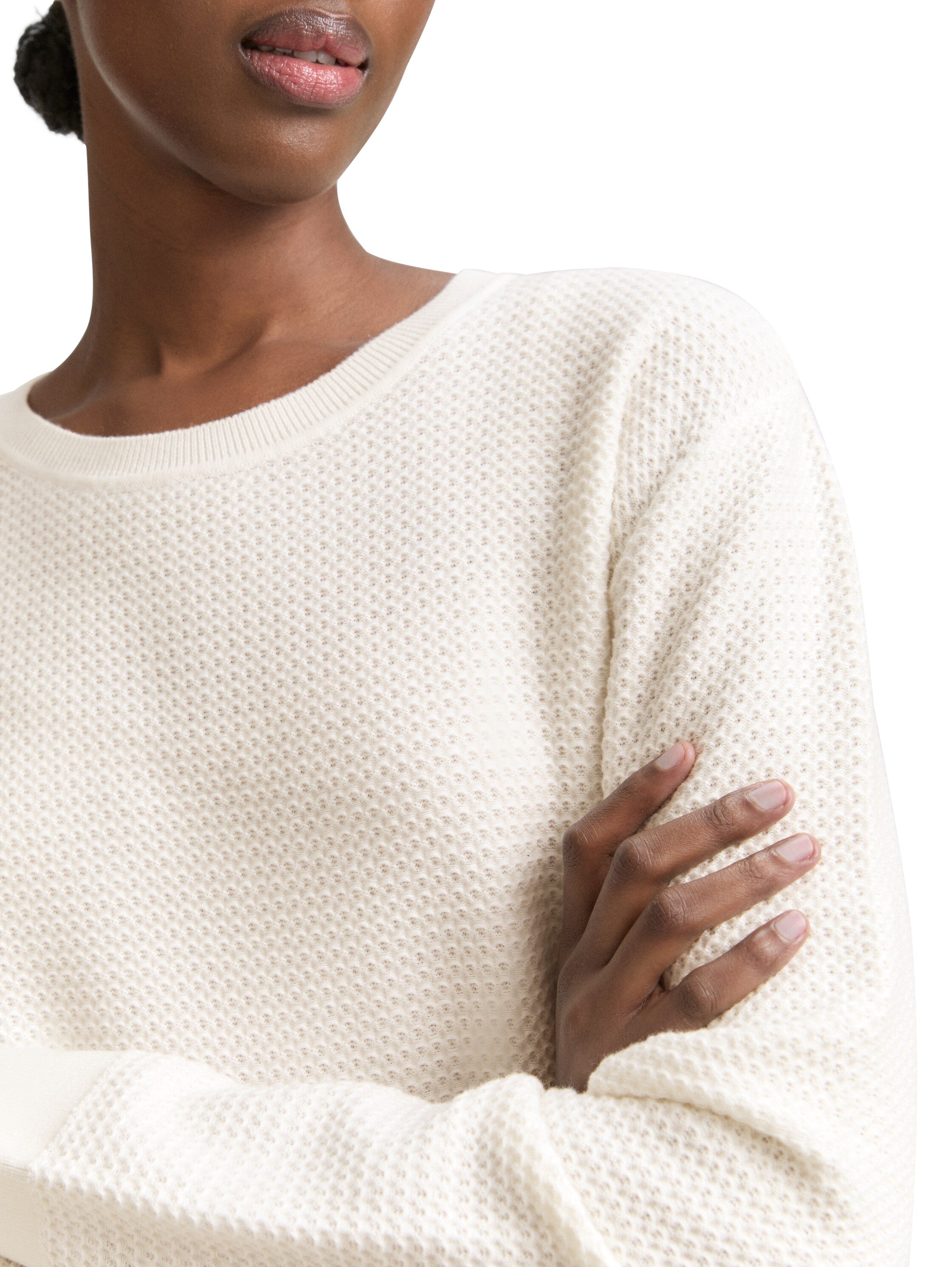 Tom Tailor Offwhite Simple Sweater