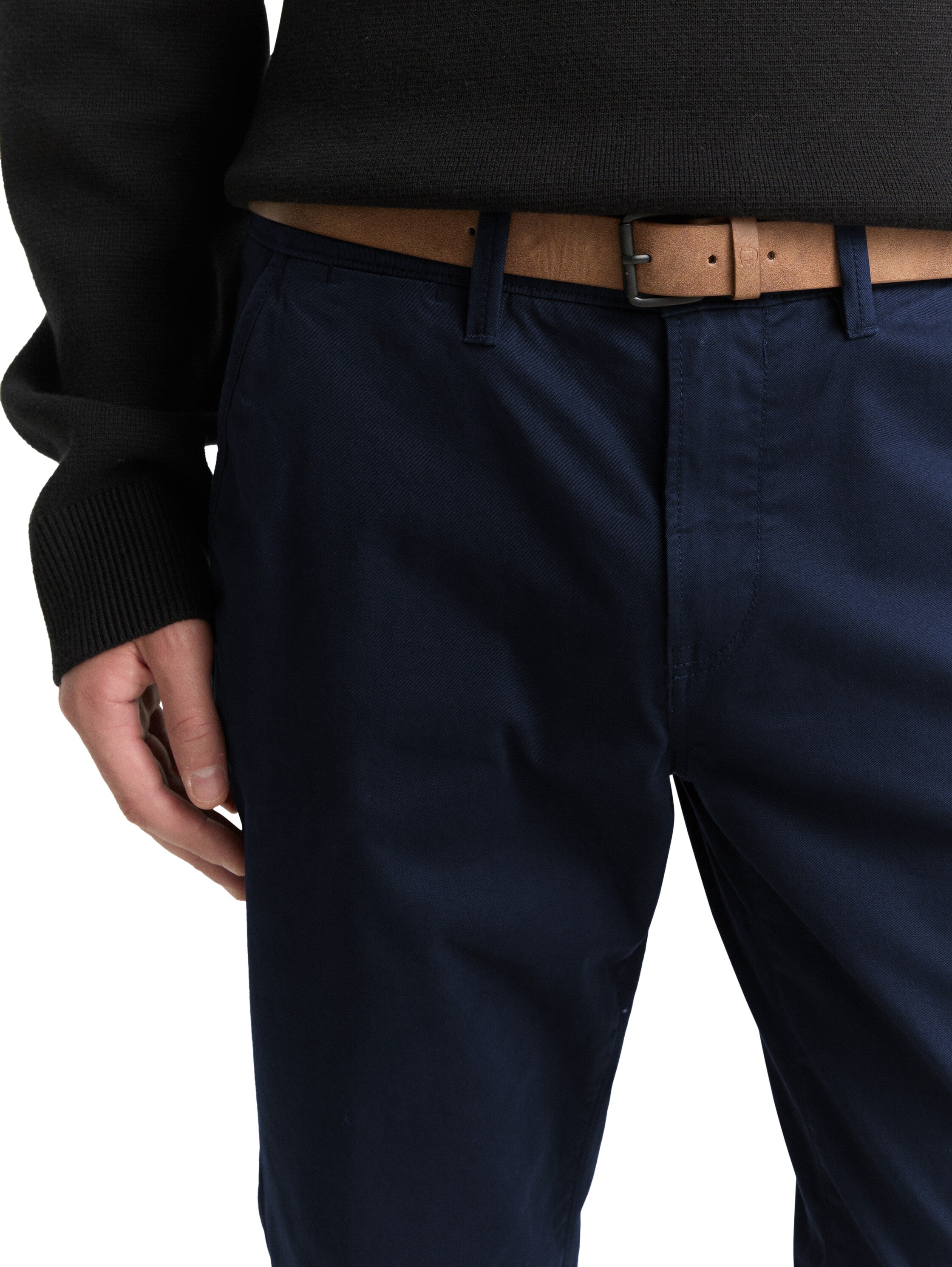 Tom Tailor Navy Chino With Zipper To Close