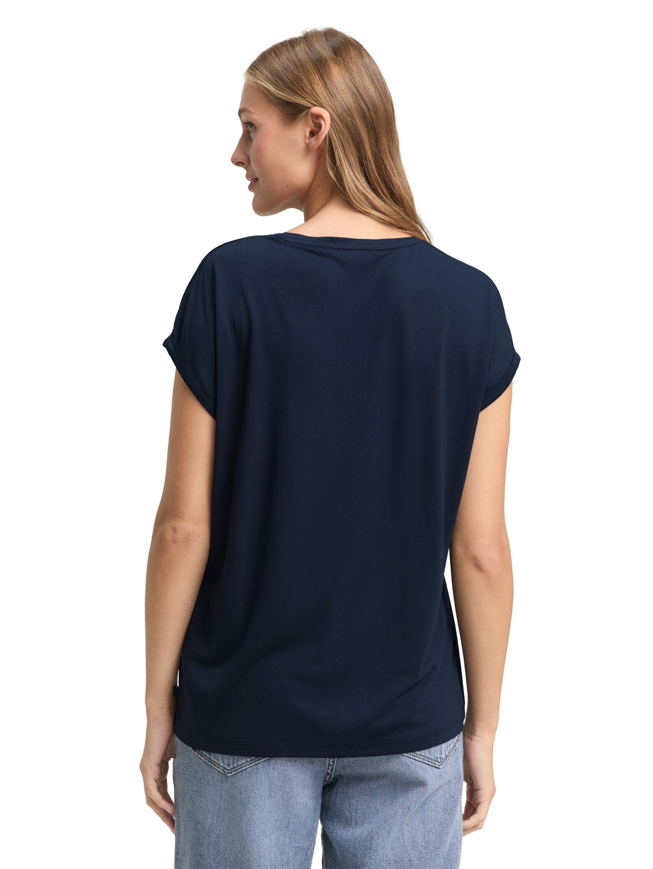 Tom Tailor Navy Plain Loose-Fit T-Shirt