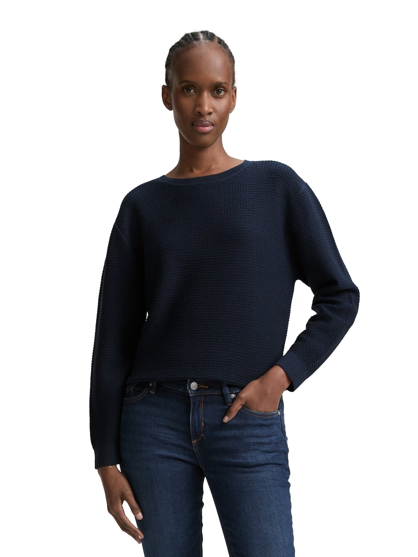 Tom Tailor Navy Simple Sweater
