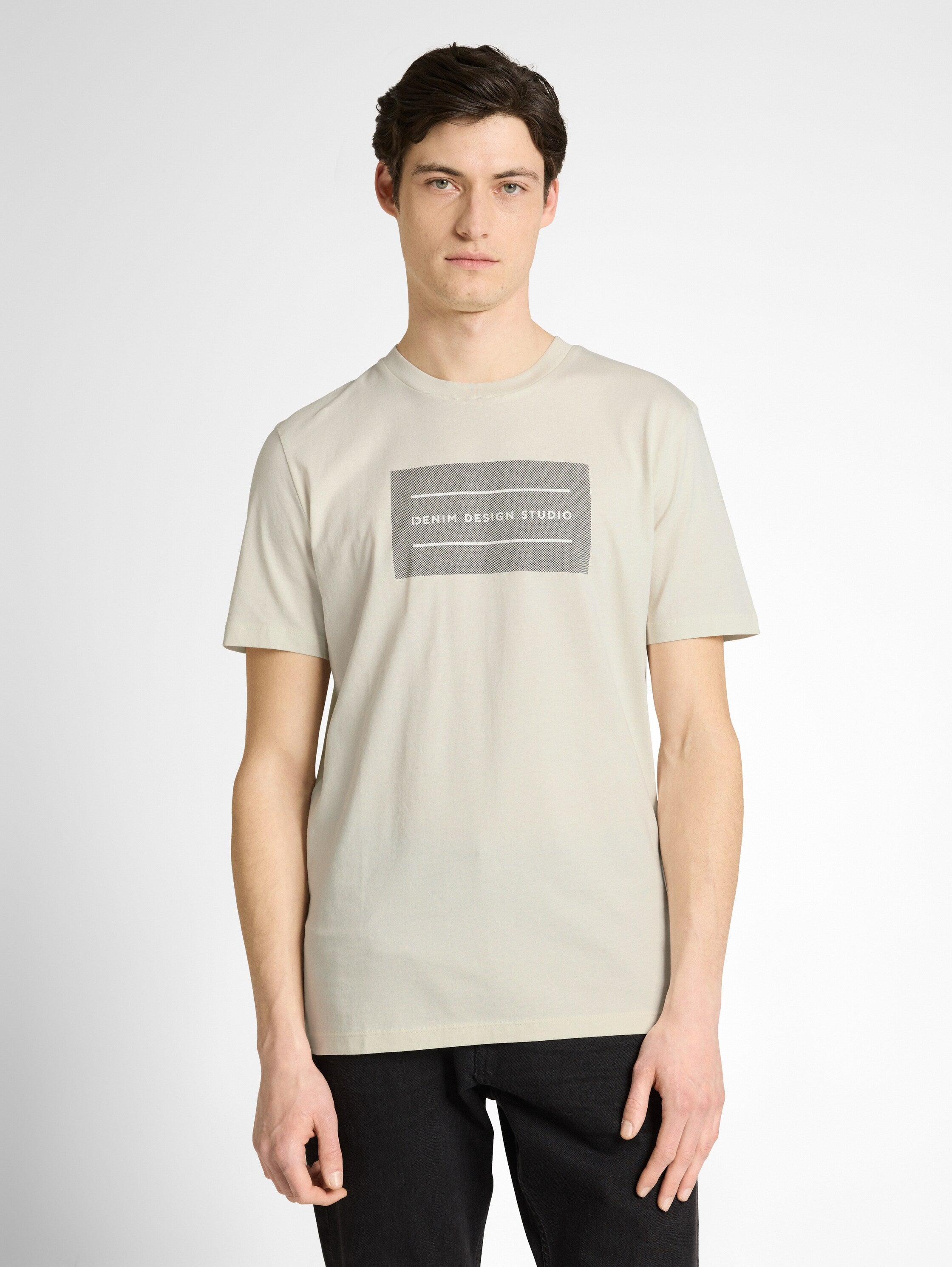 Tom Tailor Light Beige Short Sleeved T-Shirt