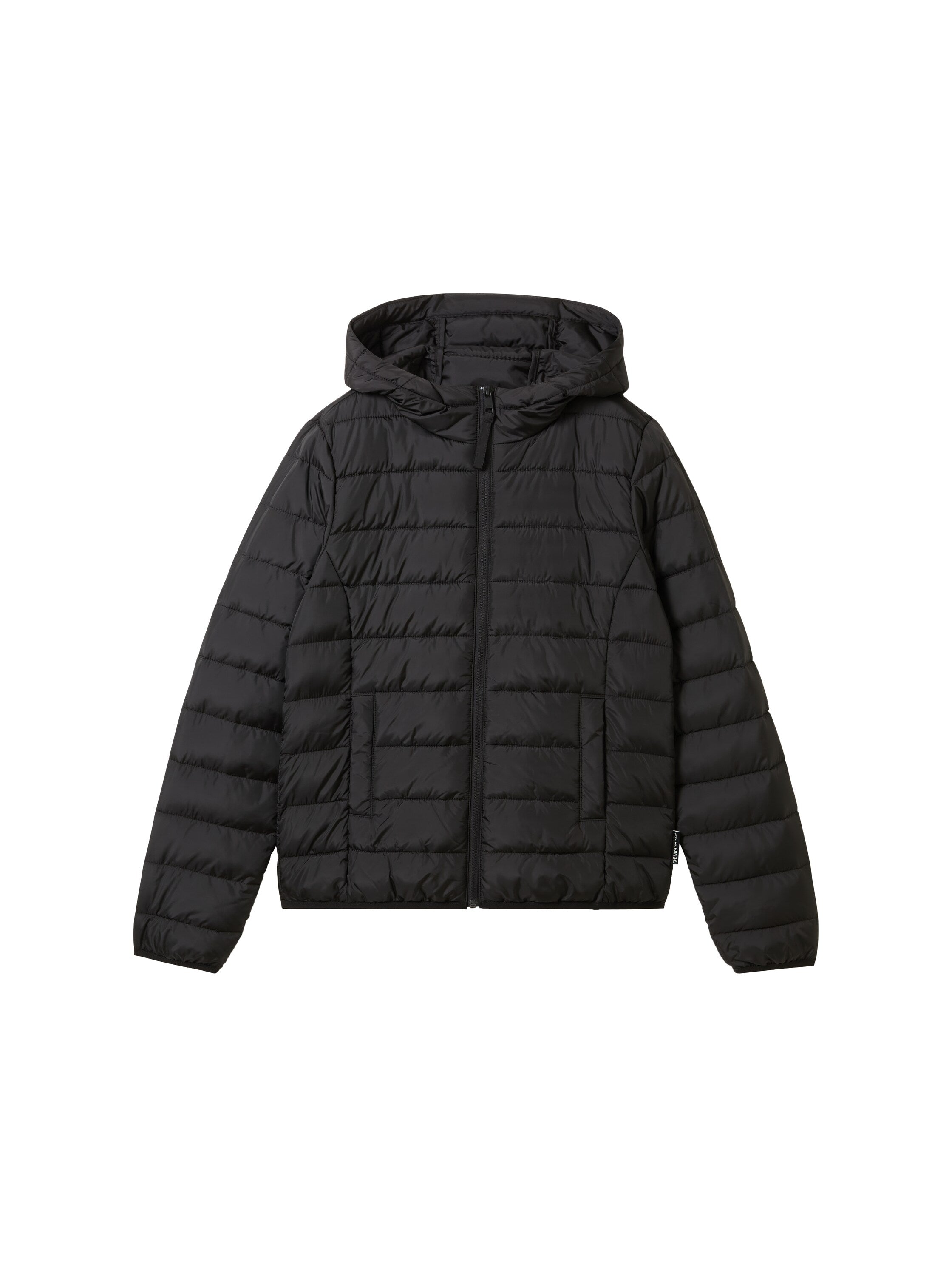 Tom Tailor Black Quilted Jacket With Side Pockets
