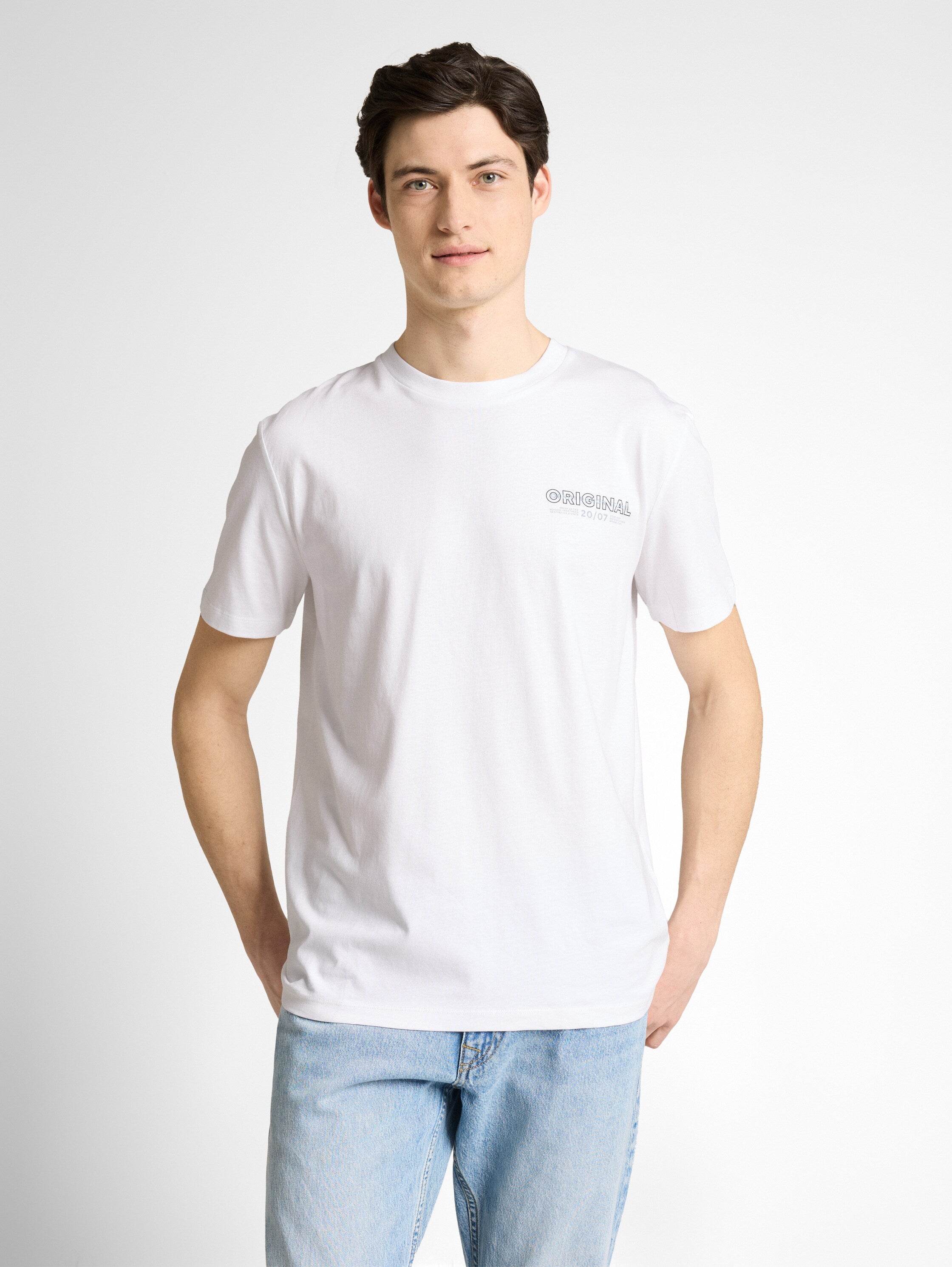 Tom Tailor White Short Sleeved T-Shirt