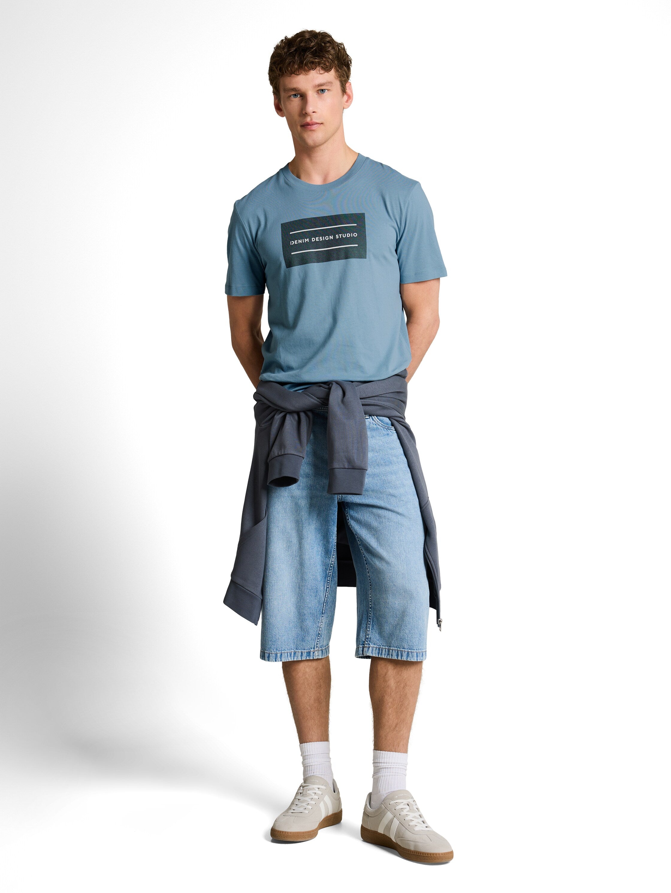 Tom Tailor Blue Short Sleeved T-Shirt
