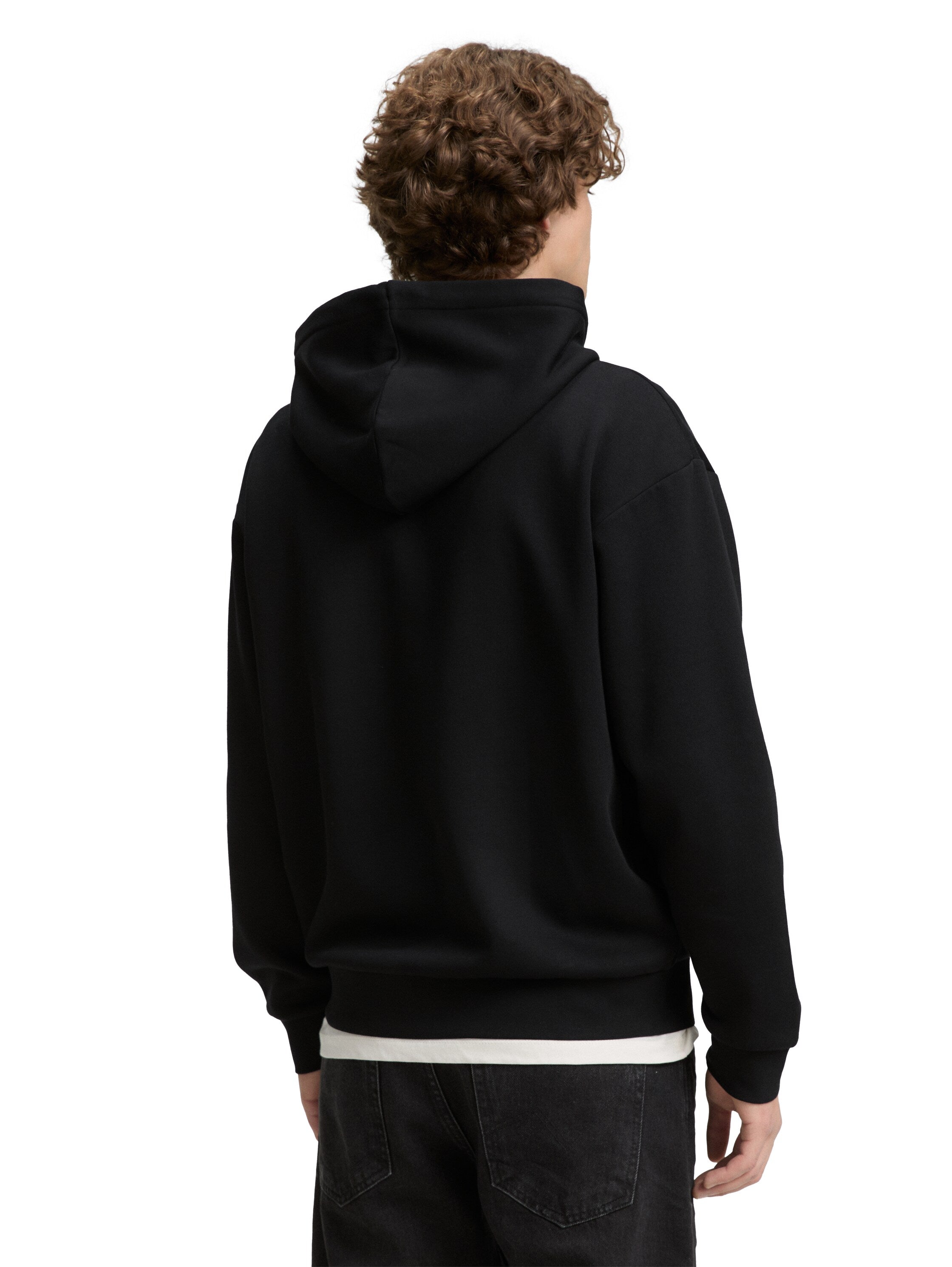 Tom Tailor Black Jacket With Logo Print