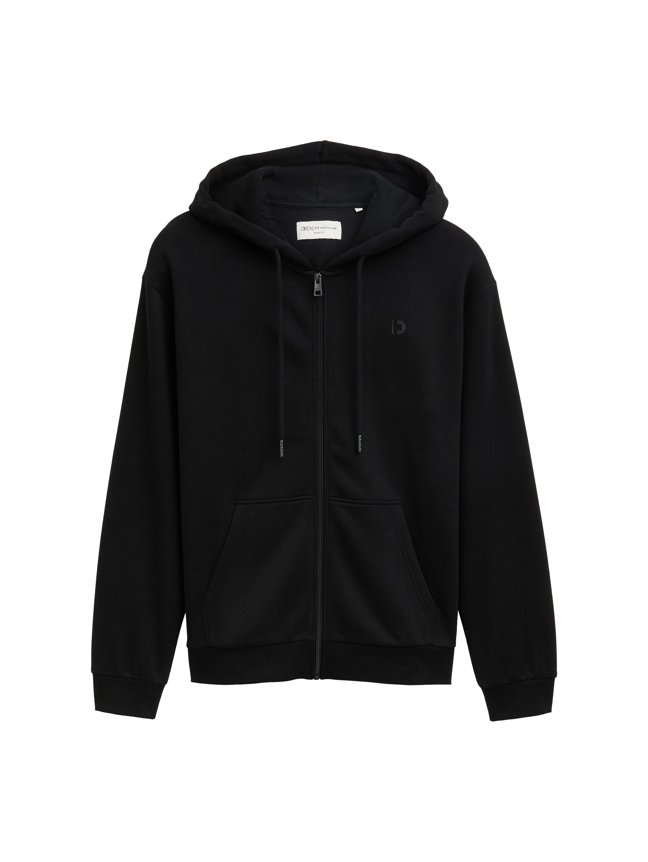 Tom Tailor Black Jacket With Logo Print