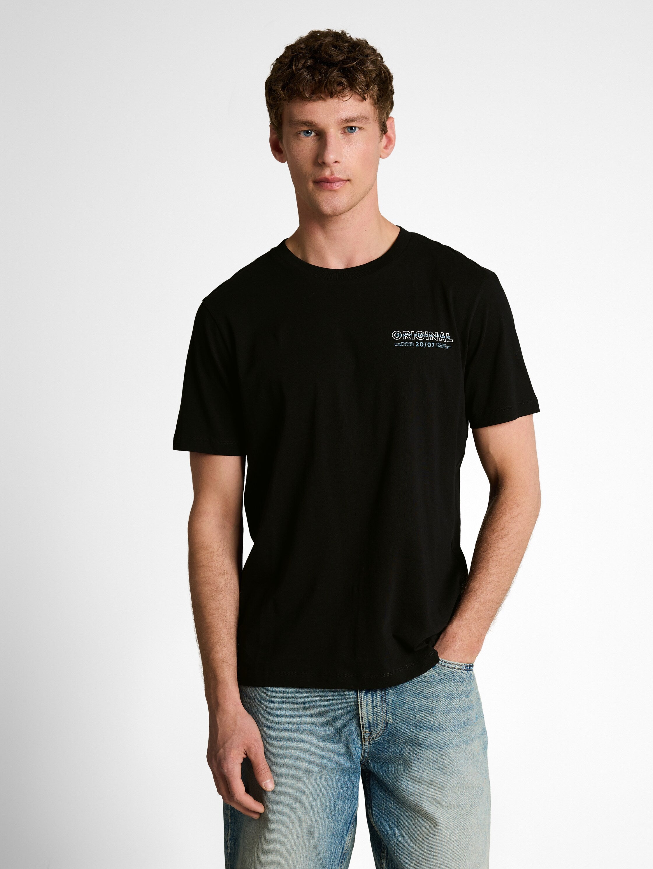 Tom Tailor Black Short Sleeved T-Shirt