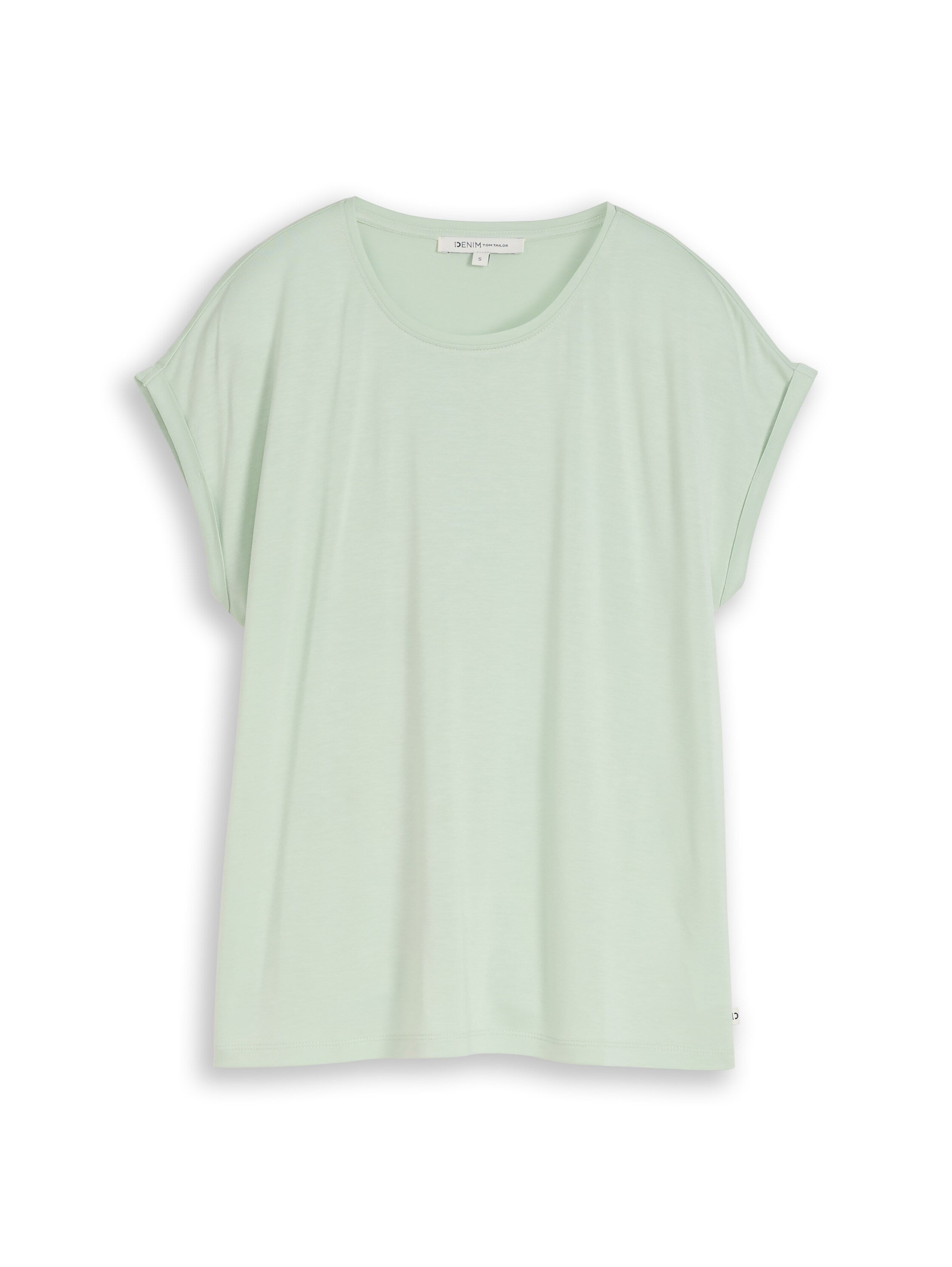 Tom Tailor Mint Plain Loose-Fit T-Shirt