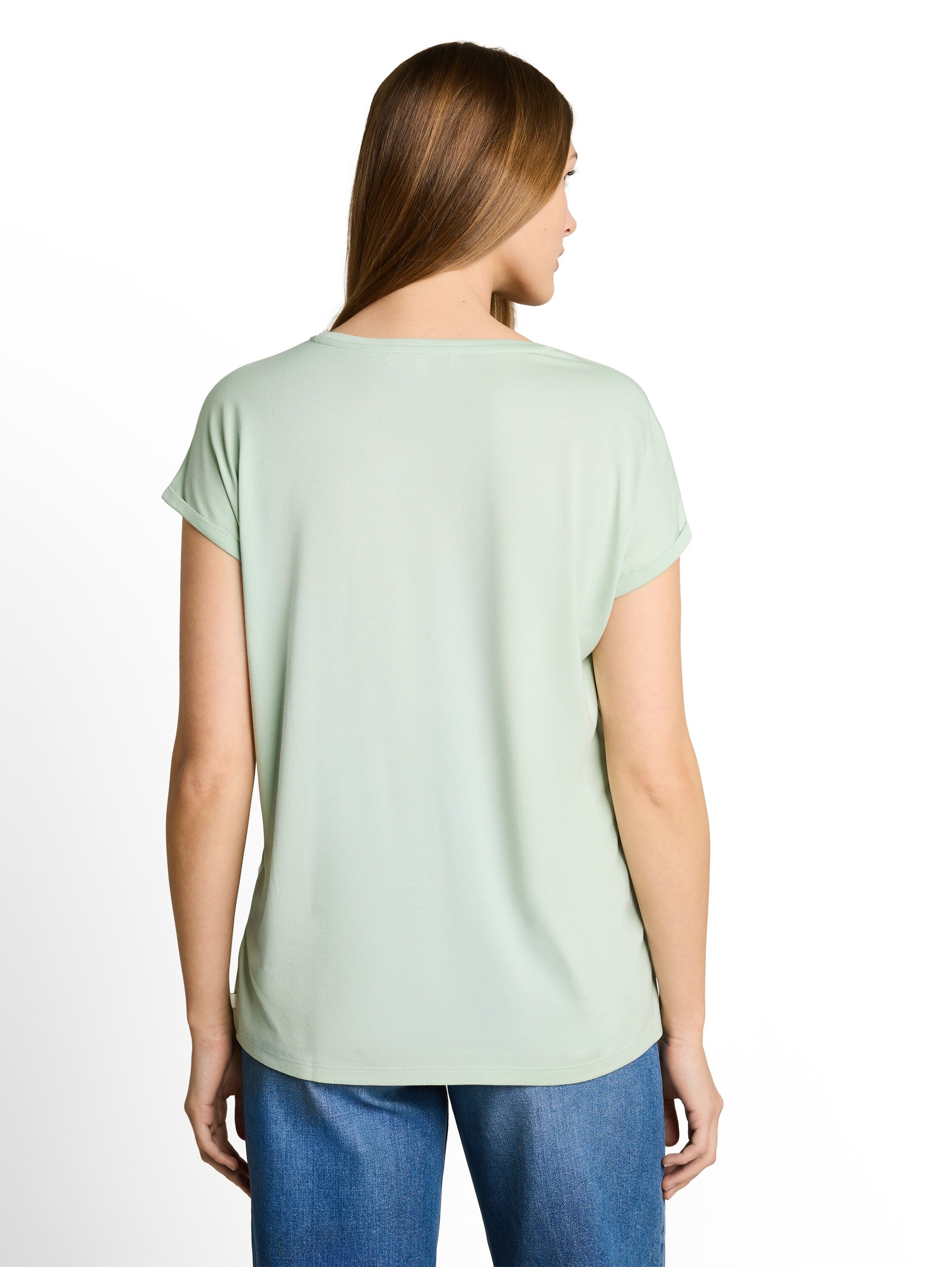 Tom Tailor Mint Plain Loose-Fit T-Shirt
