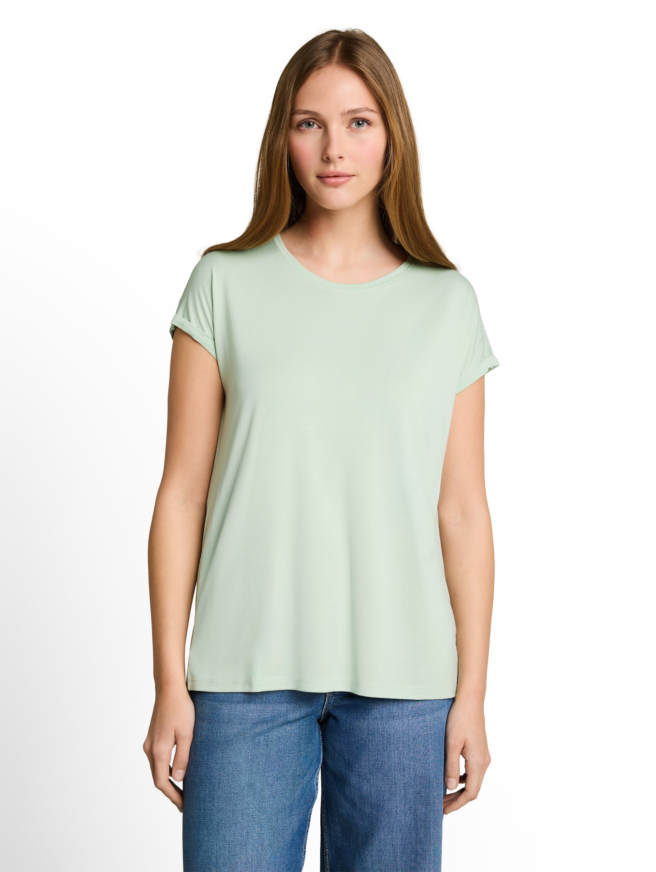 Tom Tailor Mint Plain Loose-Fit T-Shirt