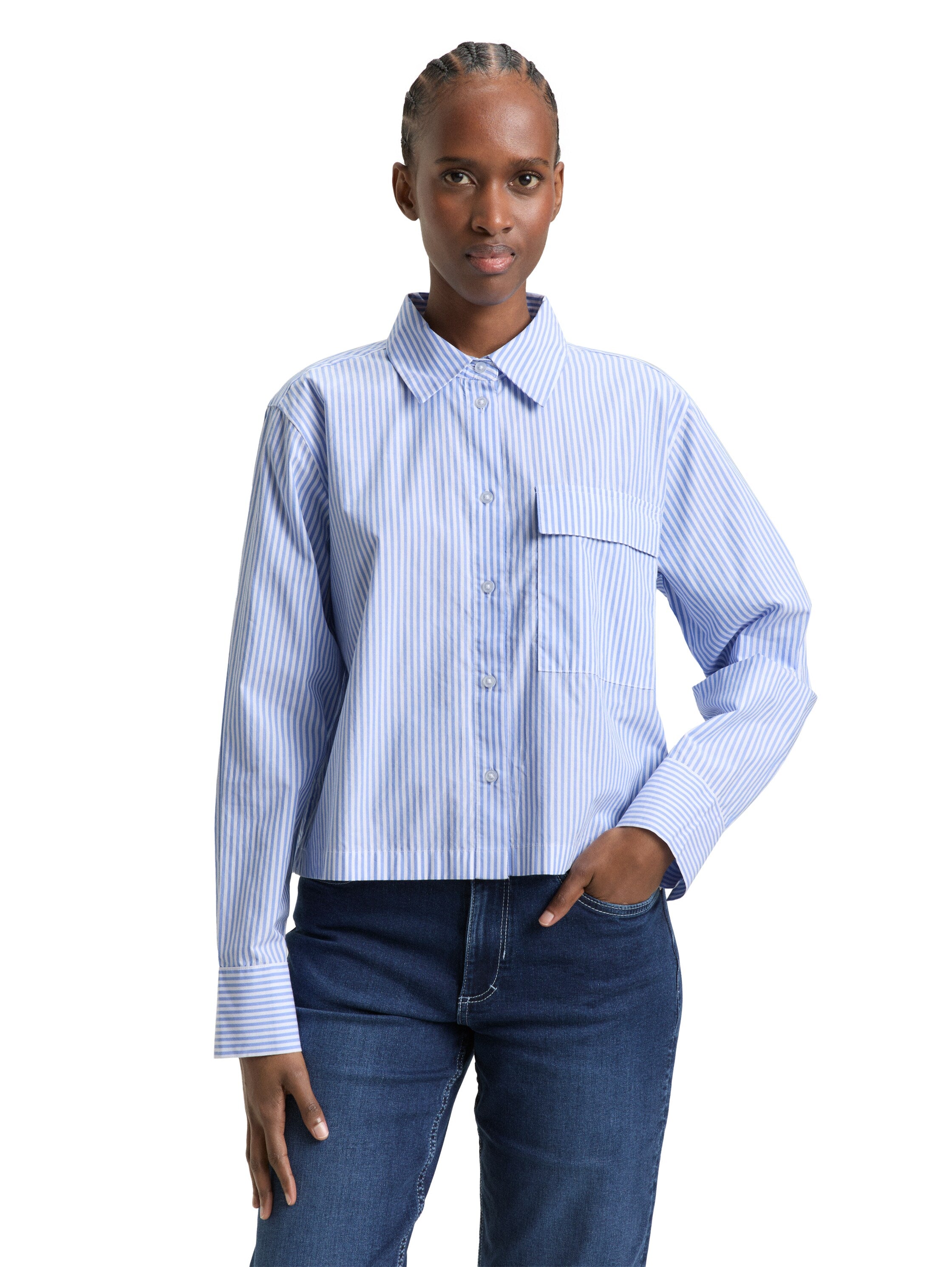 Tom Tailor Blue White Stripe Shirt