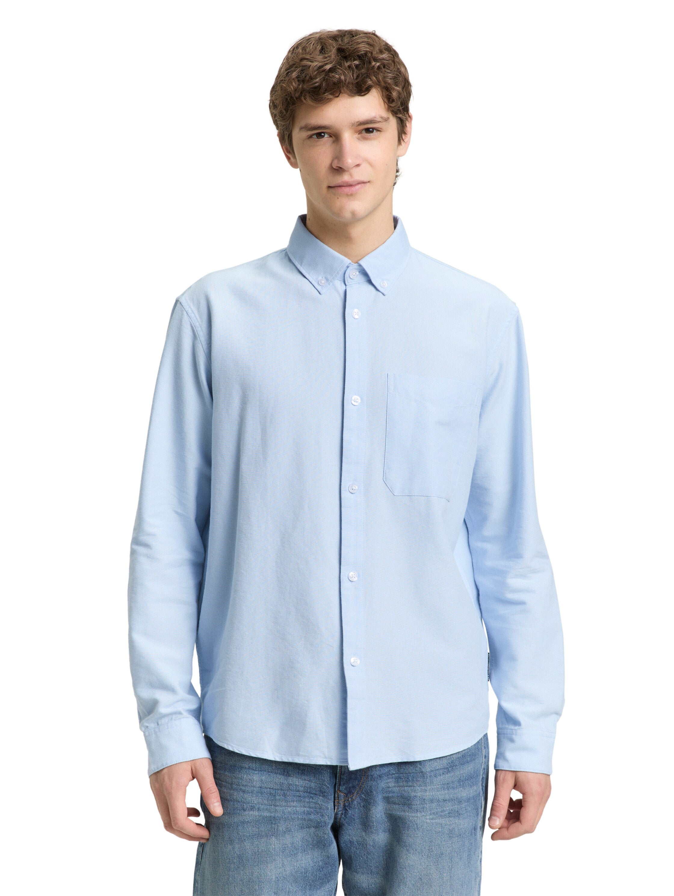 Tom Tailor Relaxed Fit Blue Shirt with Striped Design